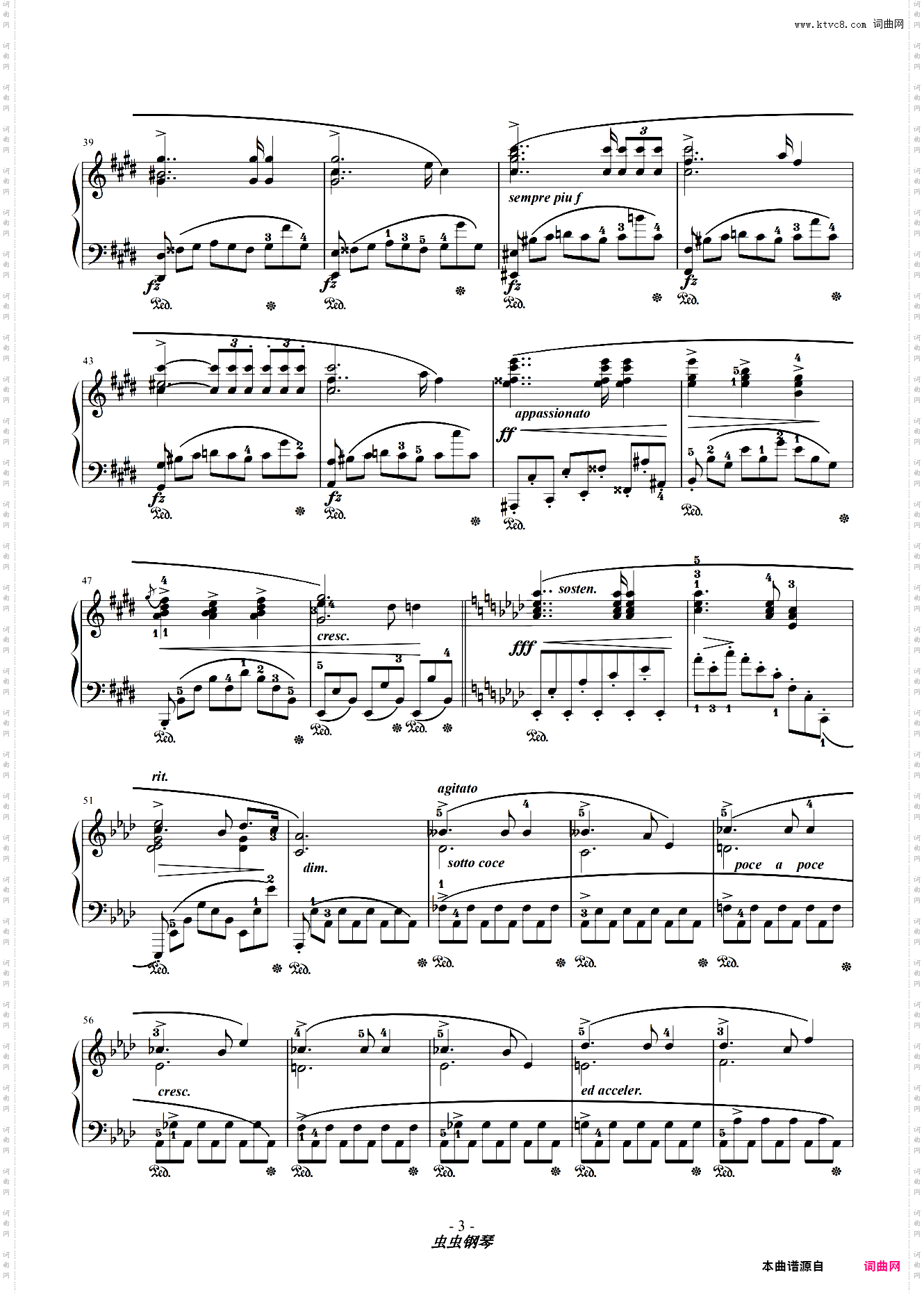 肖邦 升c小调夜曲OP·27-NO·1