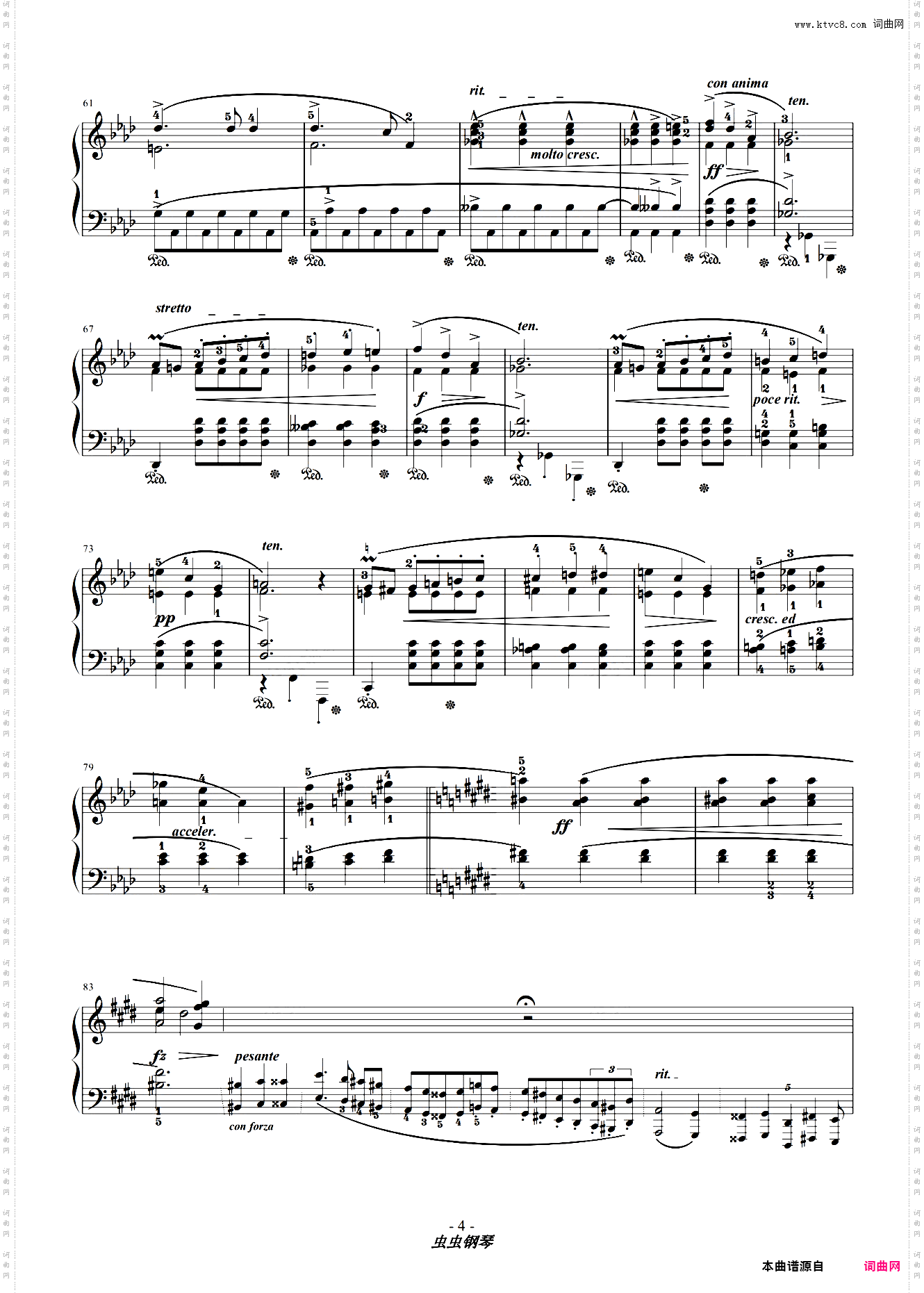 肖邦 升c小调夜曲OP·27-NO·1