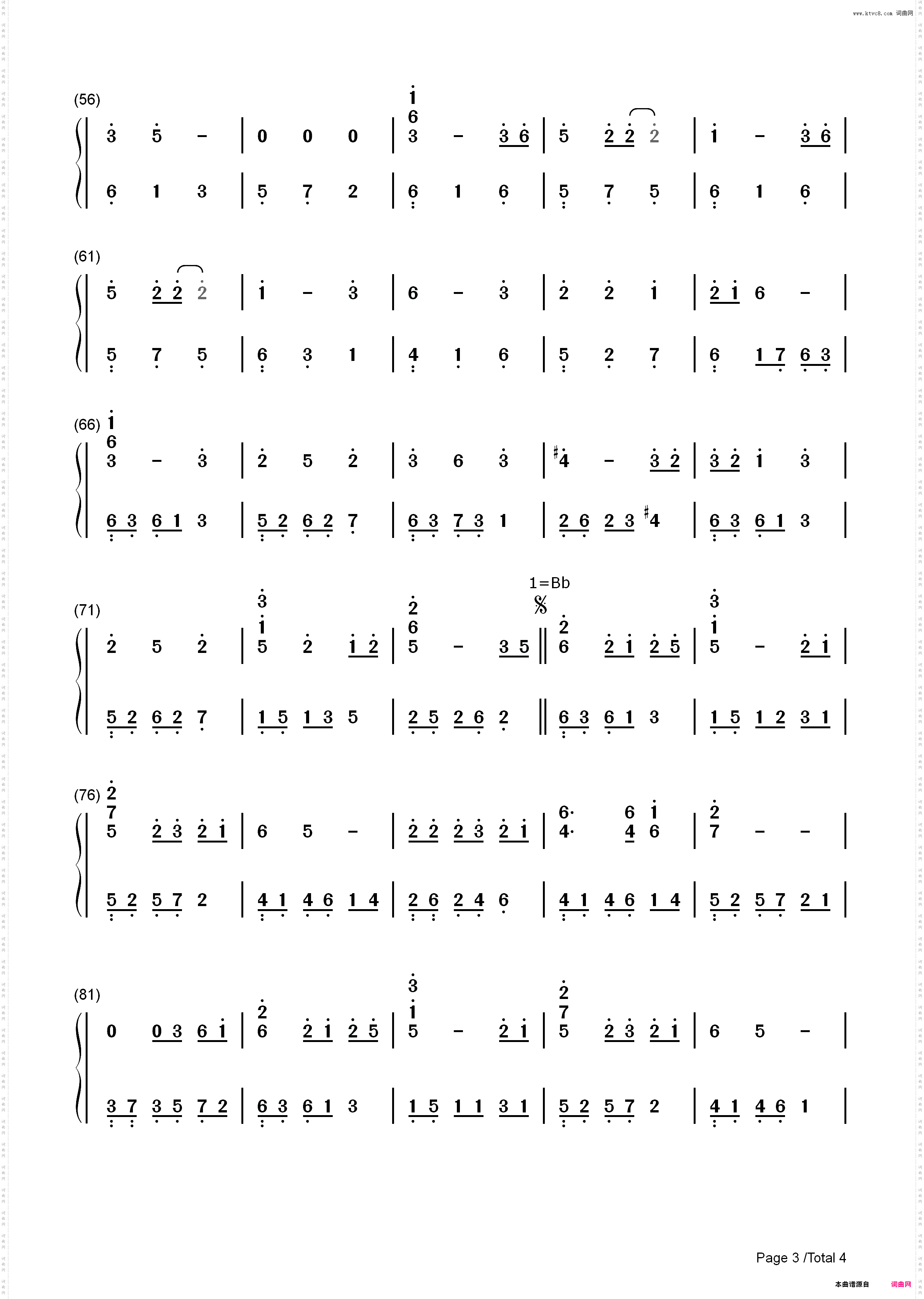 Arriettys Song-借东西的小人阿莉埃蒂-宫崎骏动画_简谱版