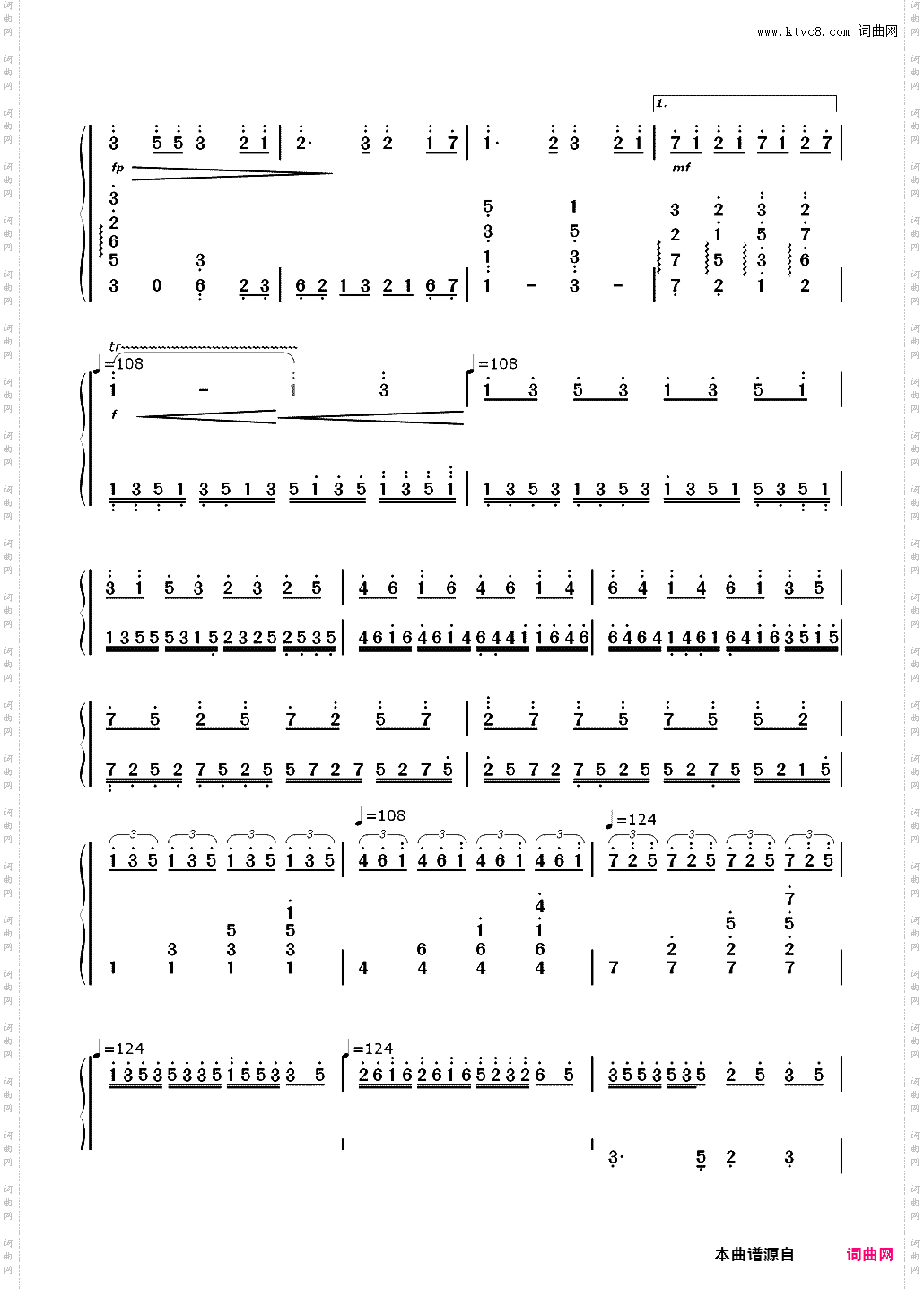 春咏夏弦-夜雨潇潇原创_简谱版