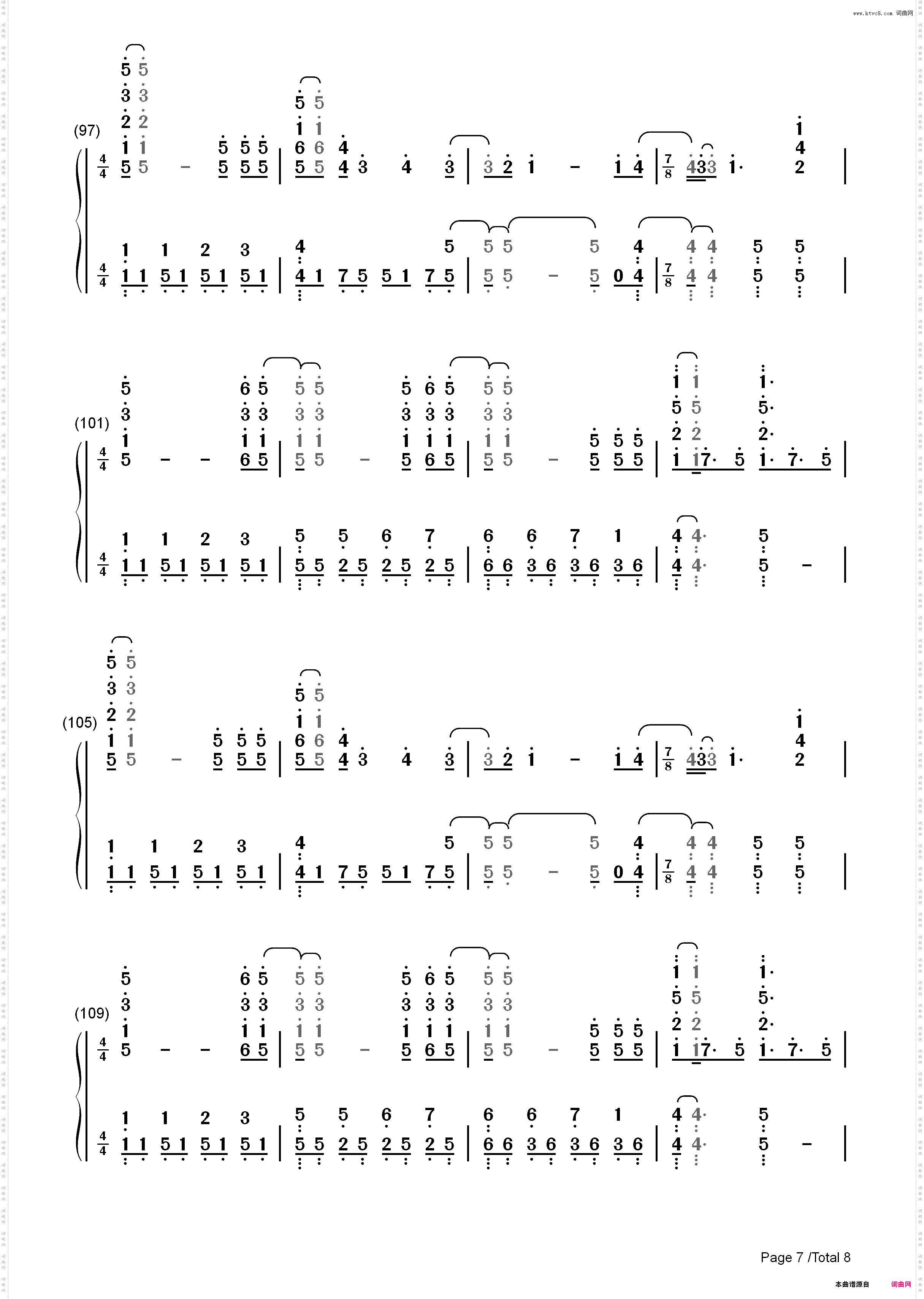 ほうき星-《死神》片尾曲_简谱版