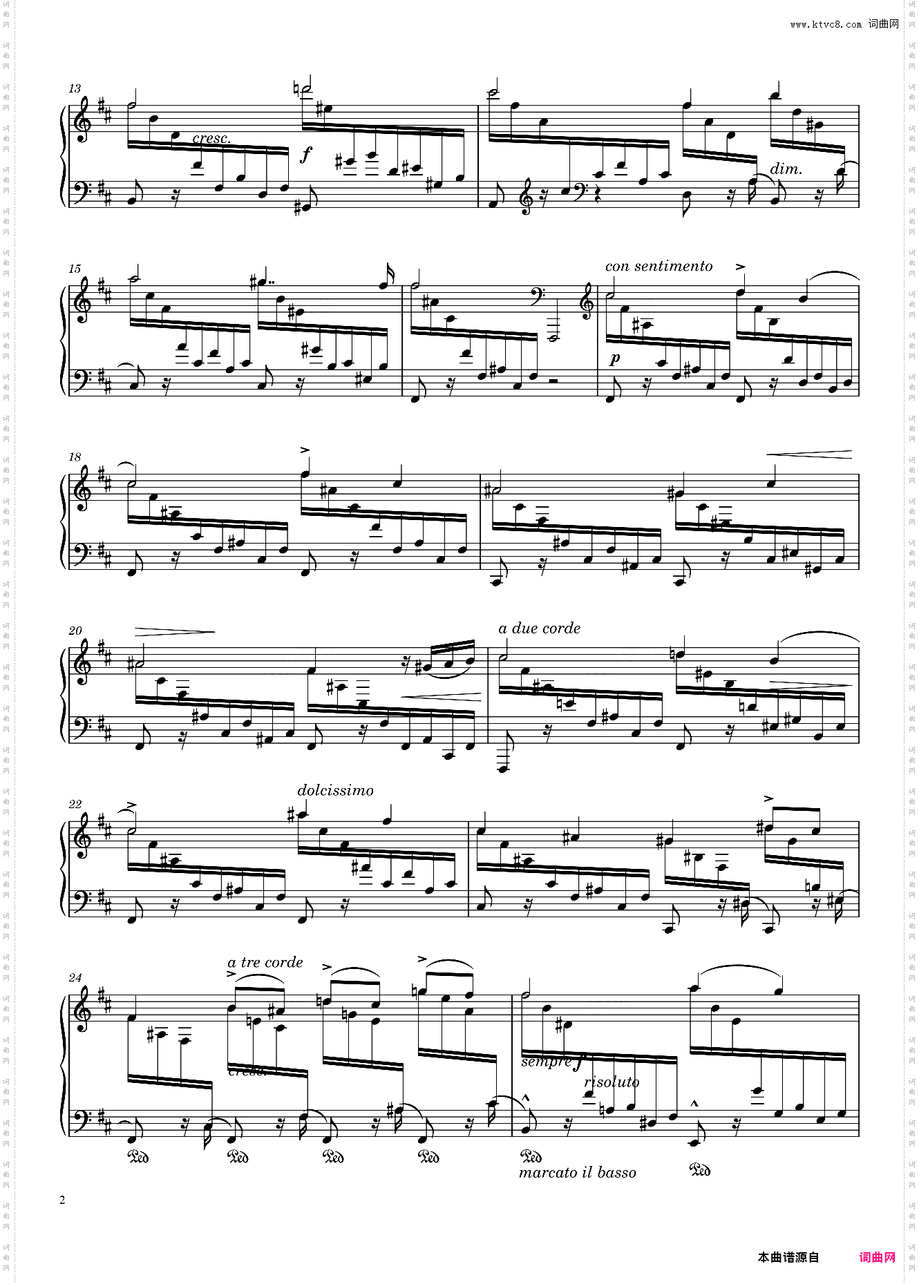 étude Caractéristique Opus 2 No· 3 in B Minor