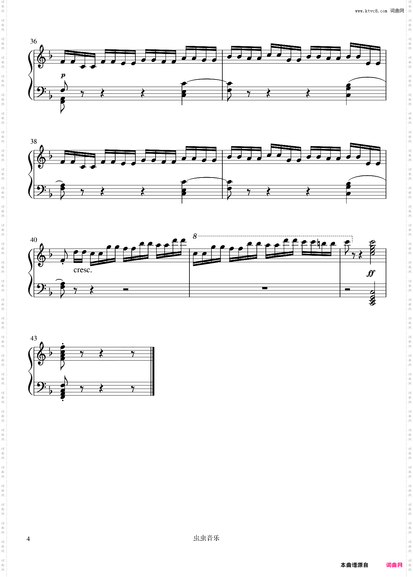 练习曲-莫谢莱斯 湖北钢琴考级曲目