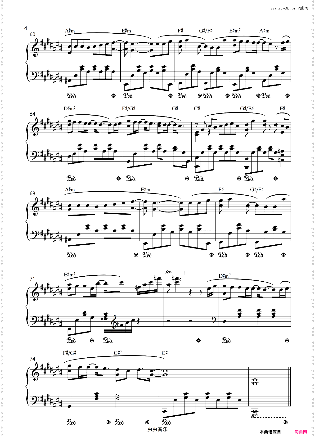 周杰伦-《枫》精编钢琴独奏