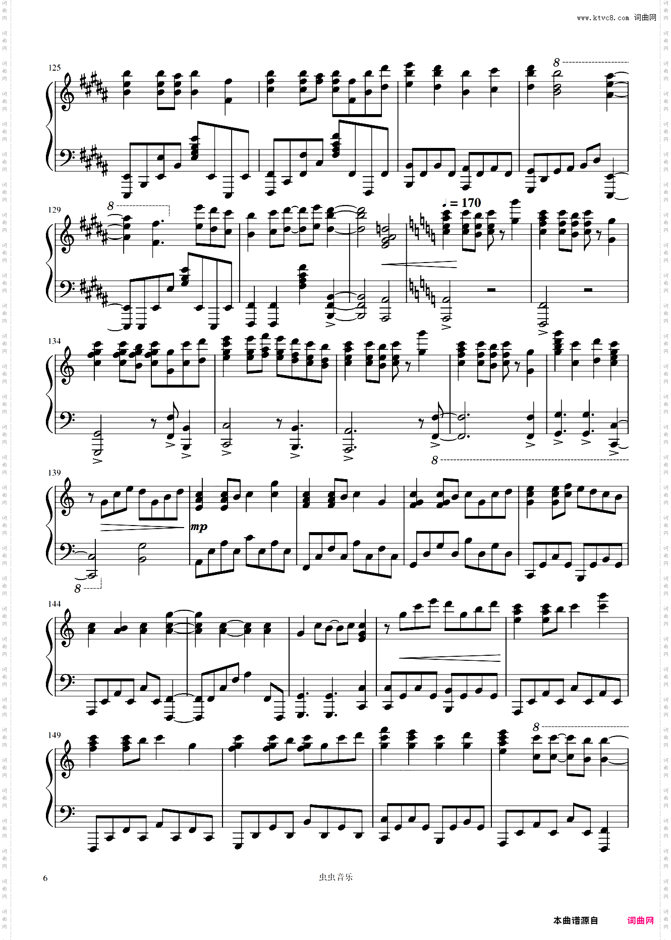 【Deemo】Wings of piano FULL 【琴之翼】弾いてみた 钢琴谱