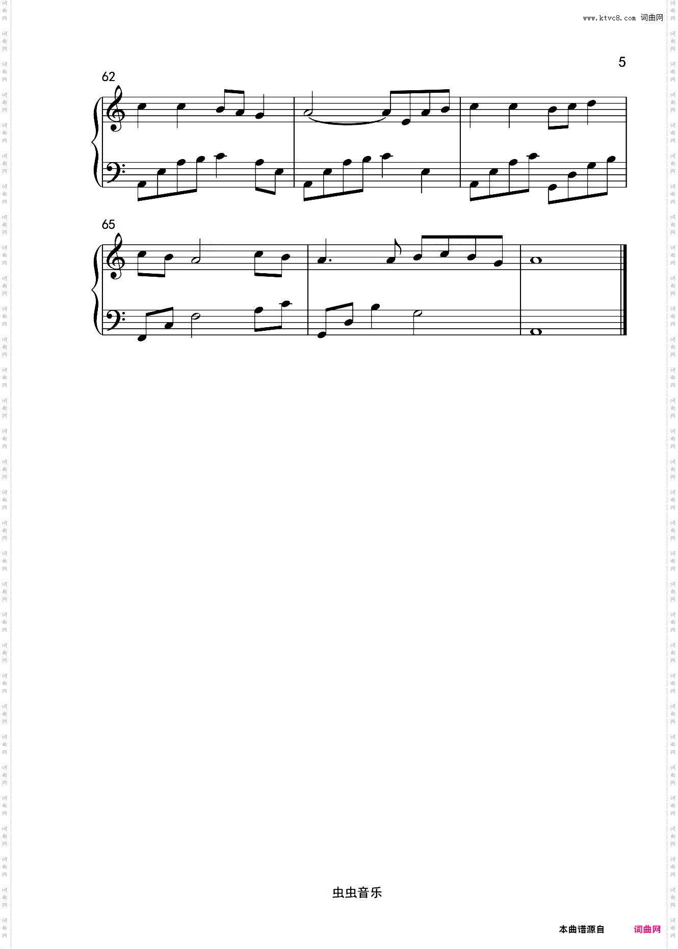 Two Steps From Hell《star sky》C调简单版