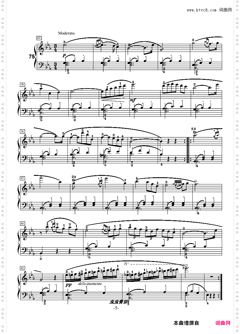 车尔尼599第71~80附指法