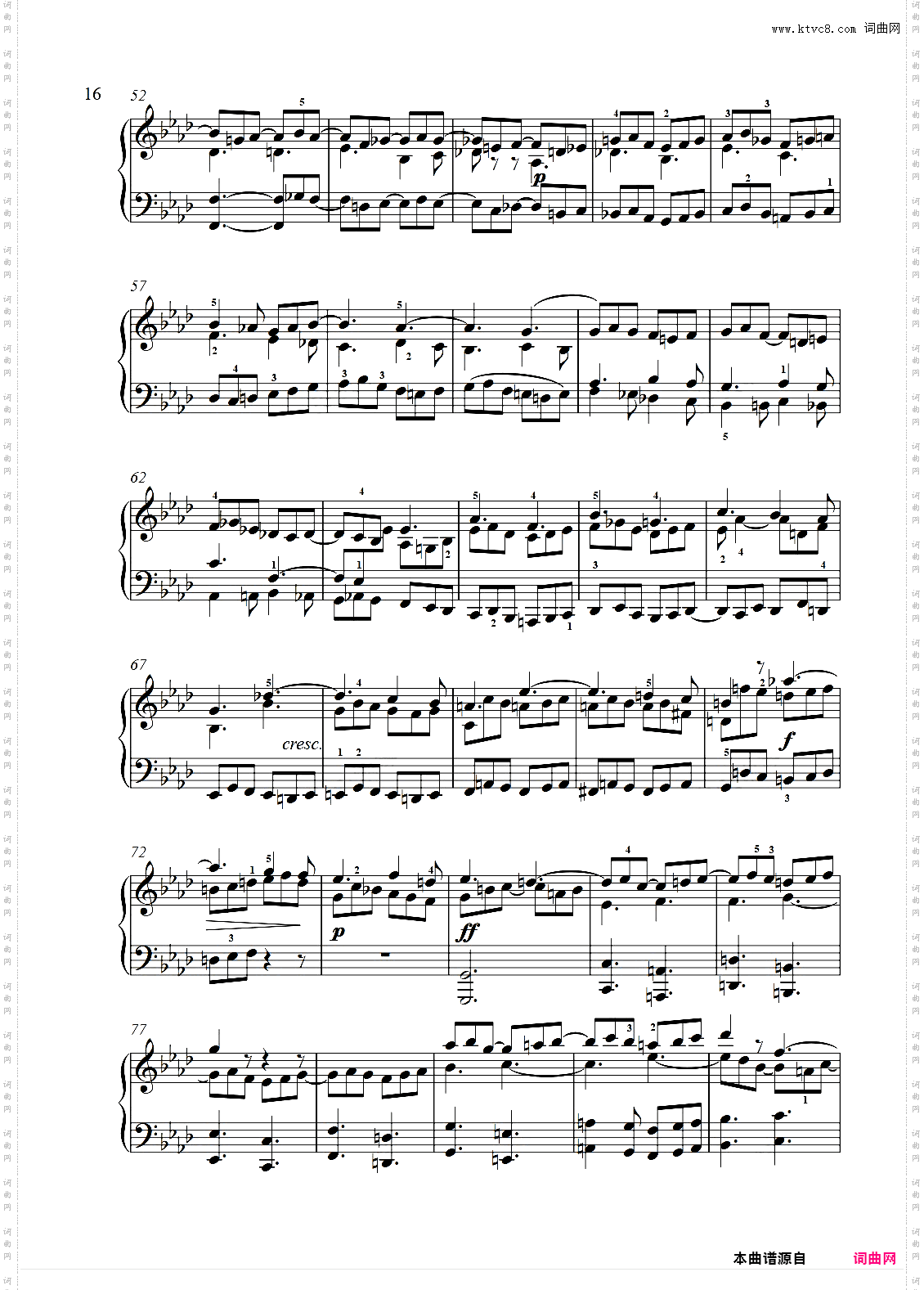 第三十一钢琴奏鸣曲降A小调钢琴奏鸣曲-贝多芬钢琴奏鸣曲全集计划