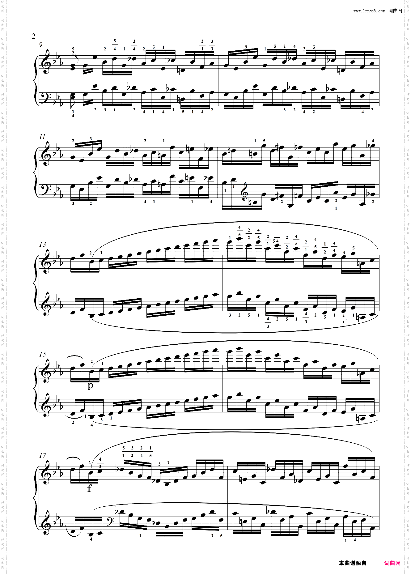 第十级 练习曲Op·72 No·7