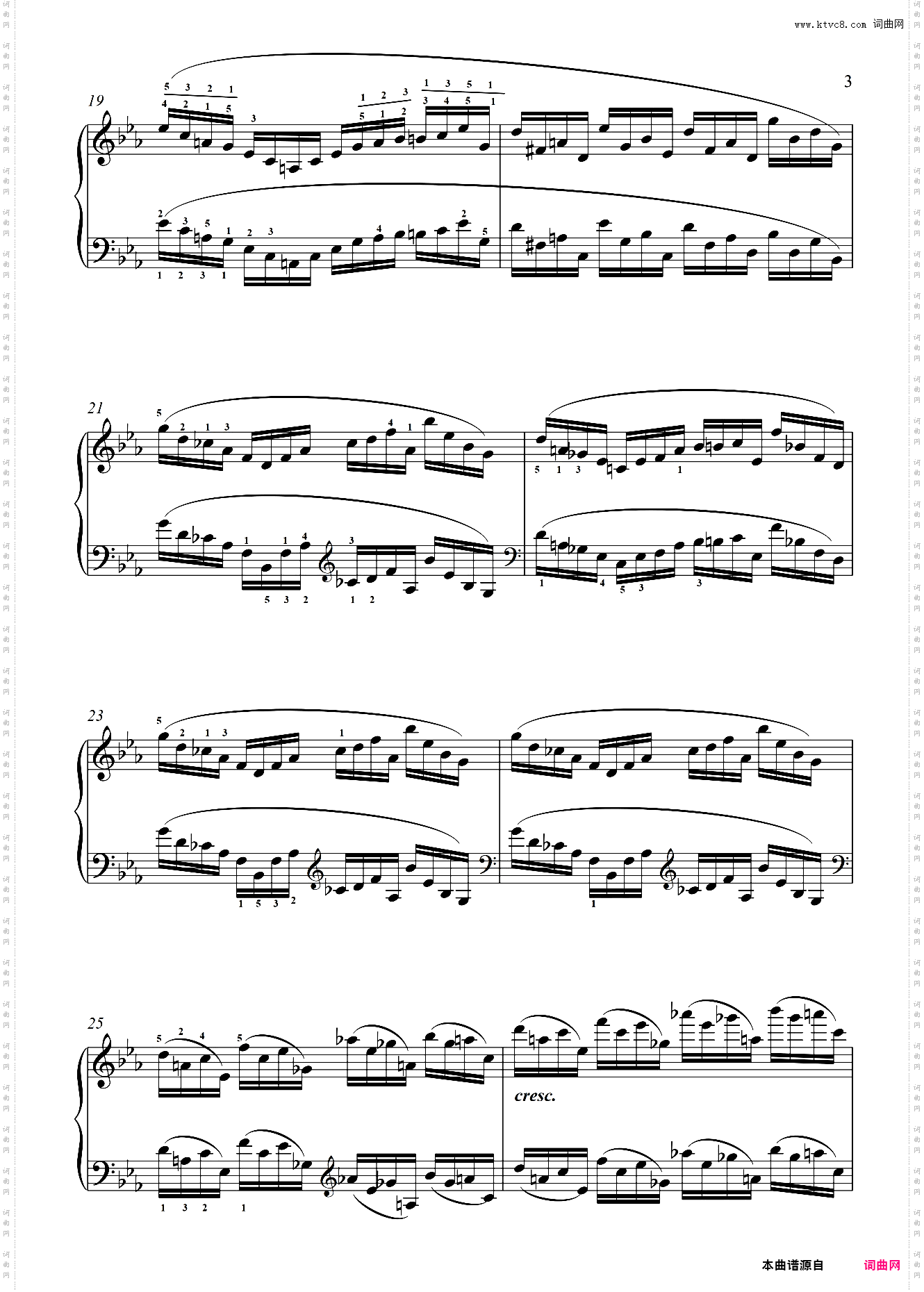 第十级 练习曲Op·72 No·7