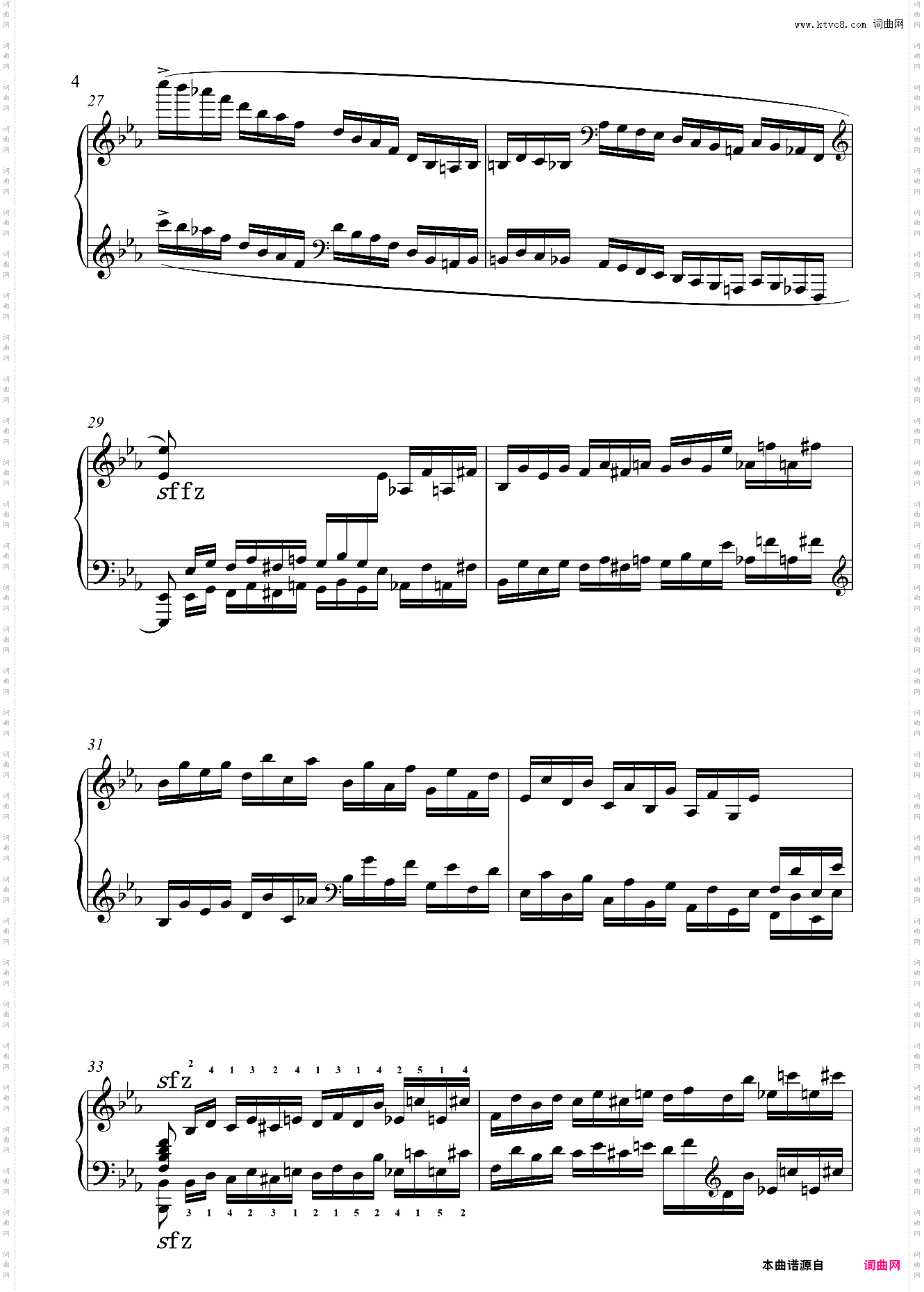 第十级 练习曲Op·72 No·7