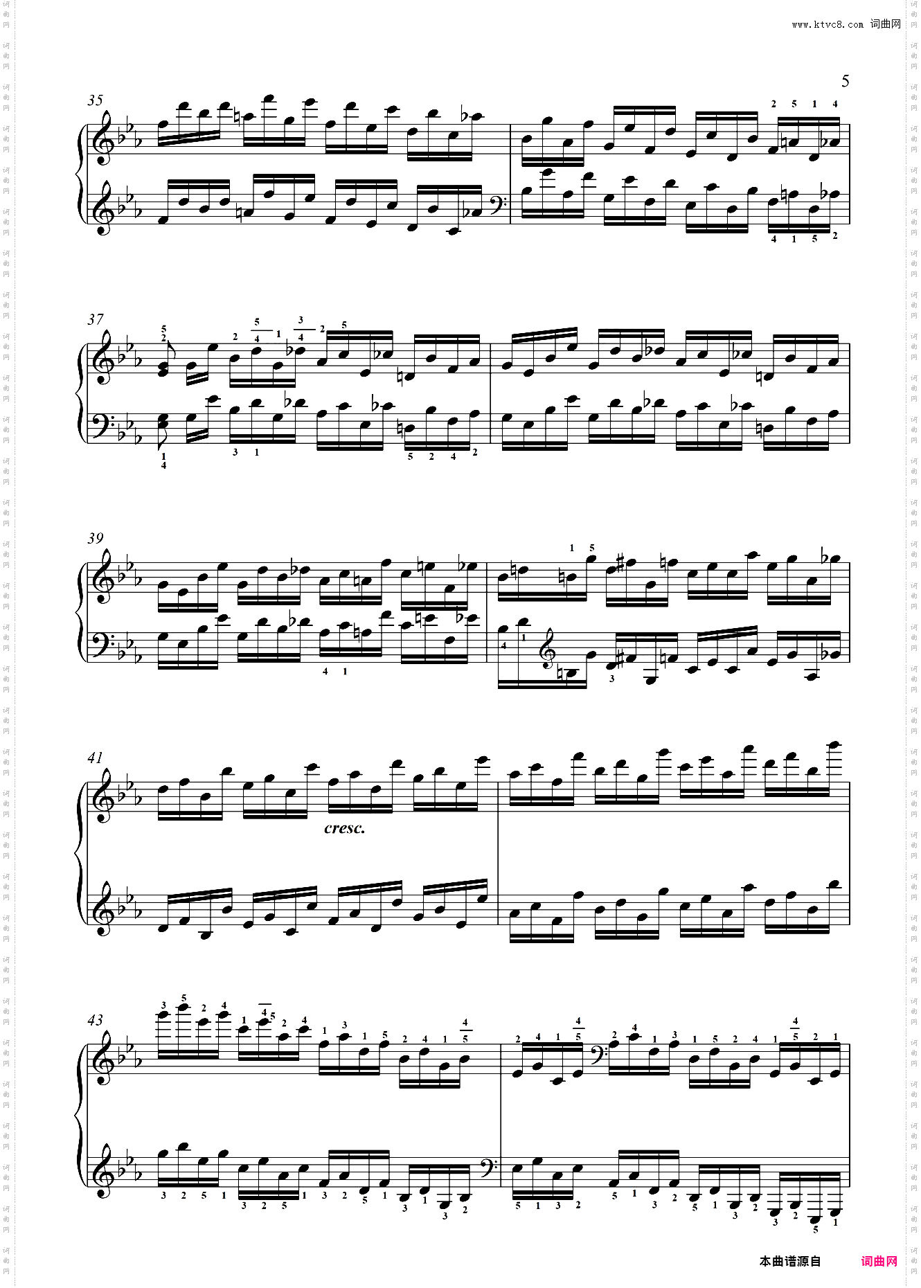 第十级 练习曲Op·72 No·7