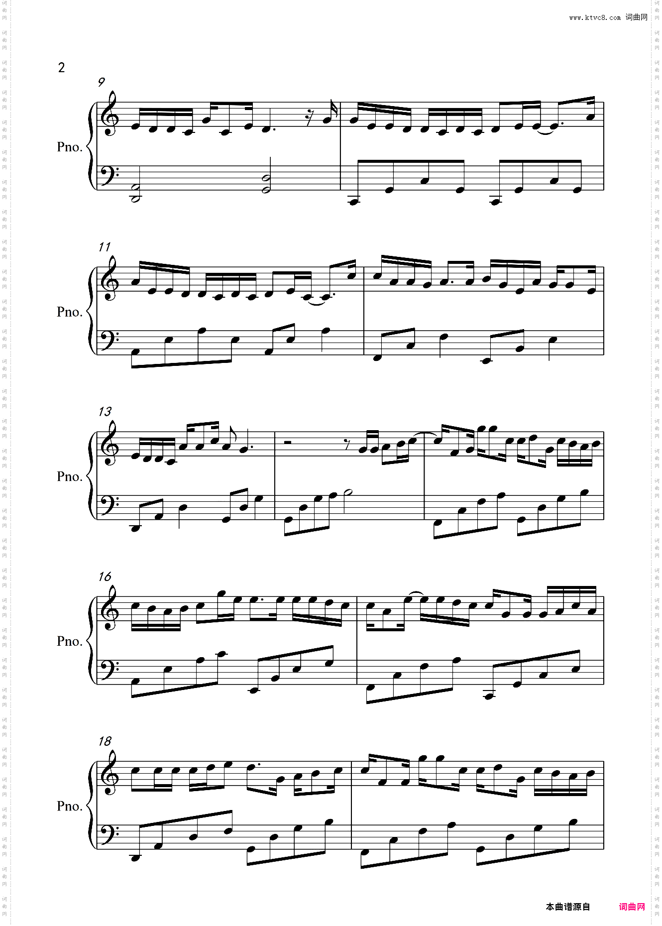 蔡鹤峰《失忆》入门C调简单版