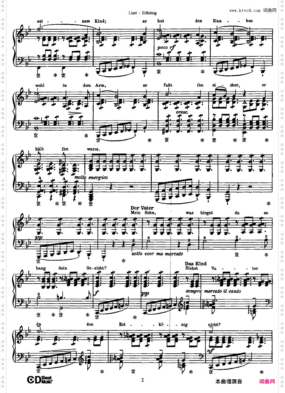 改编舒伯特12首歌曲 12 Lieder S·558魔王 Der Erlkonig D·328