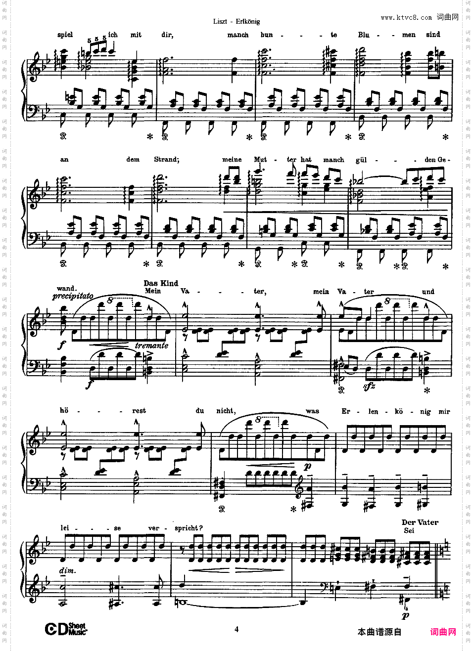 改编舒伯特12首歌曲 12 Lieder S·558魔王 Der Erlkonig D·328