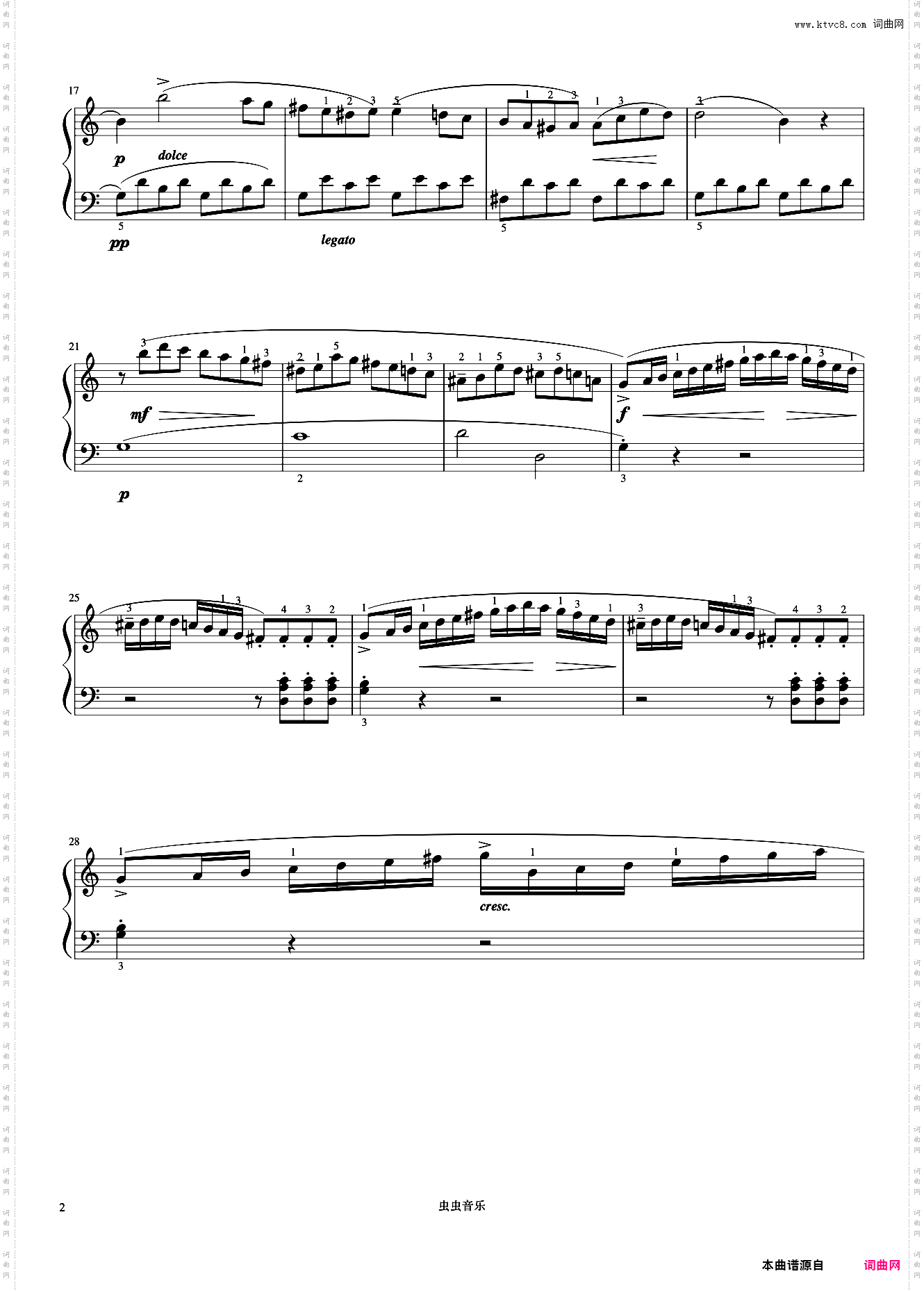 小奏鸣曲 Op·20 No·1 第一乐章《小奏鸣曲集》