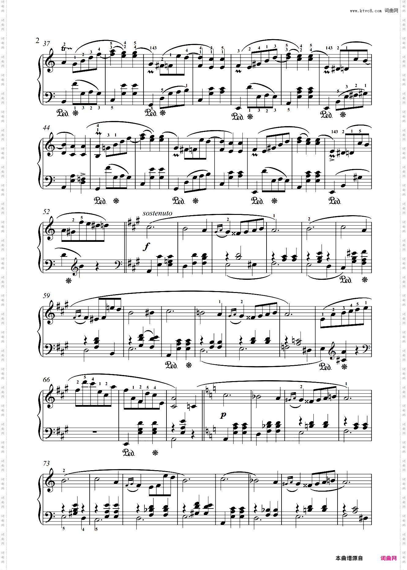 肖邦-A小调圆舞曲Op·34 No·2