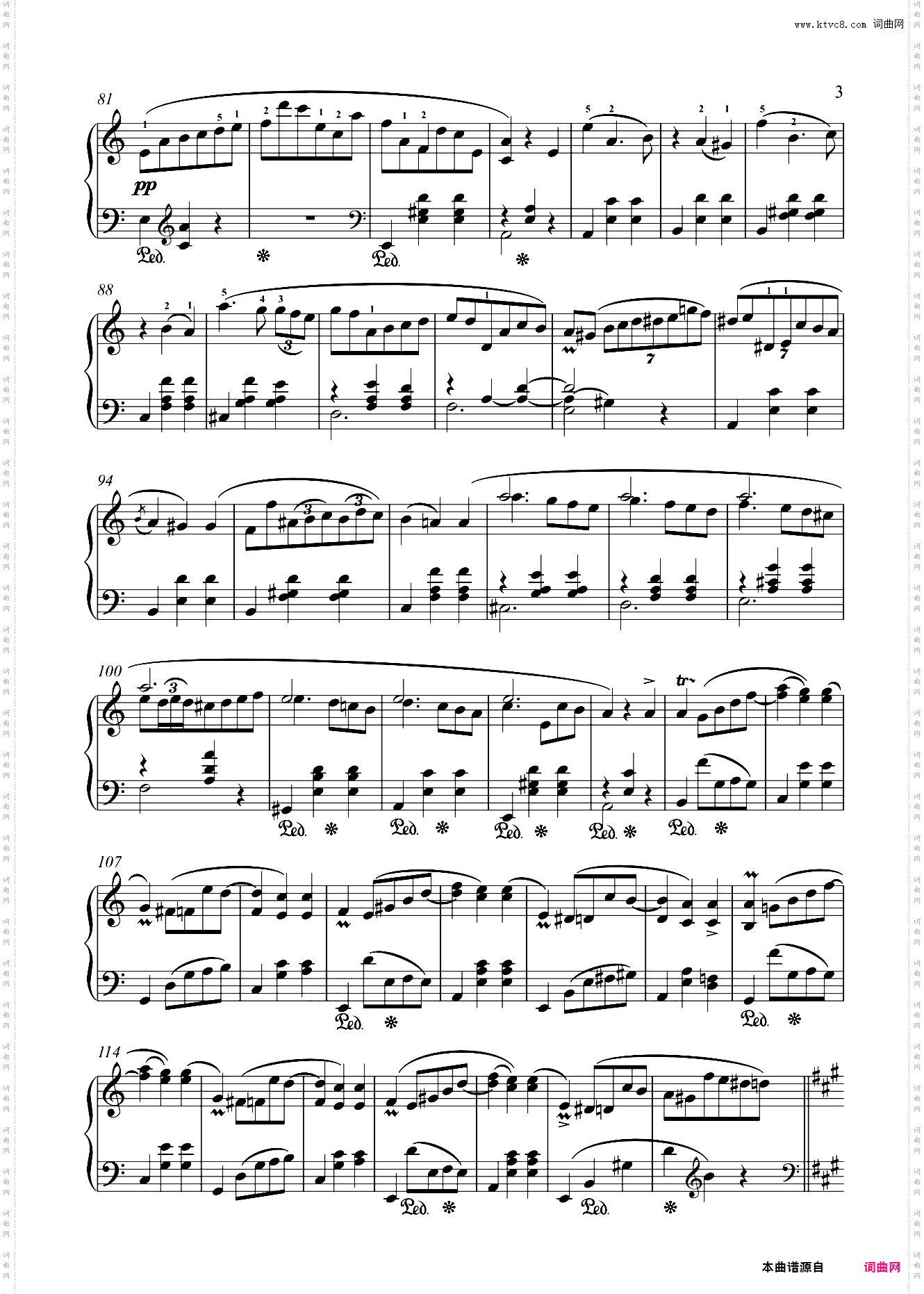 肖邦-A小调圆舞曲Op·34 No·2