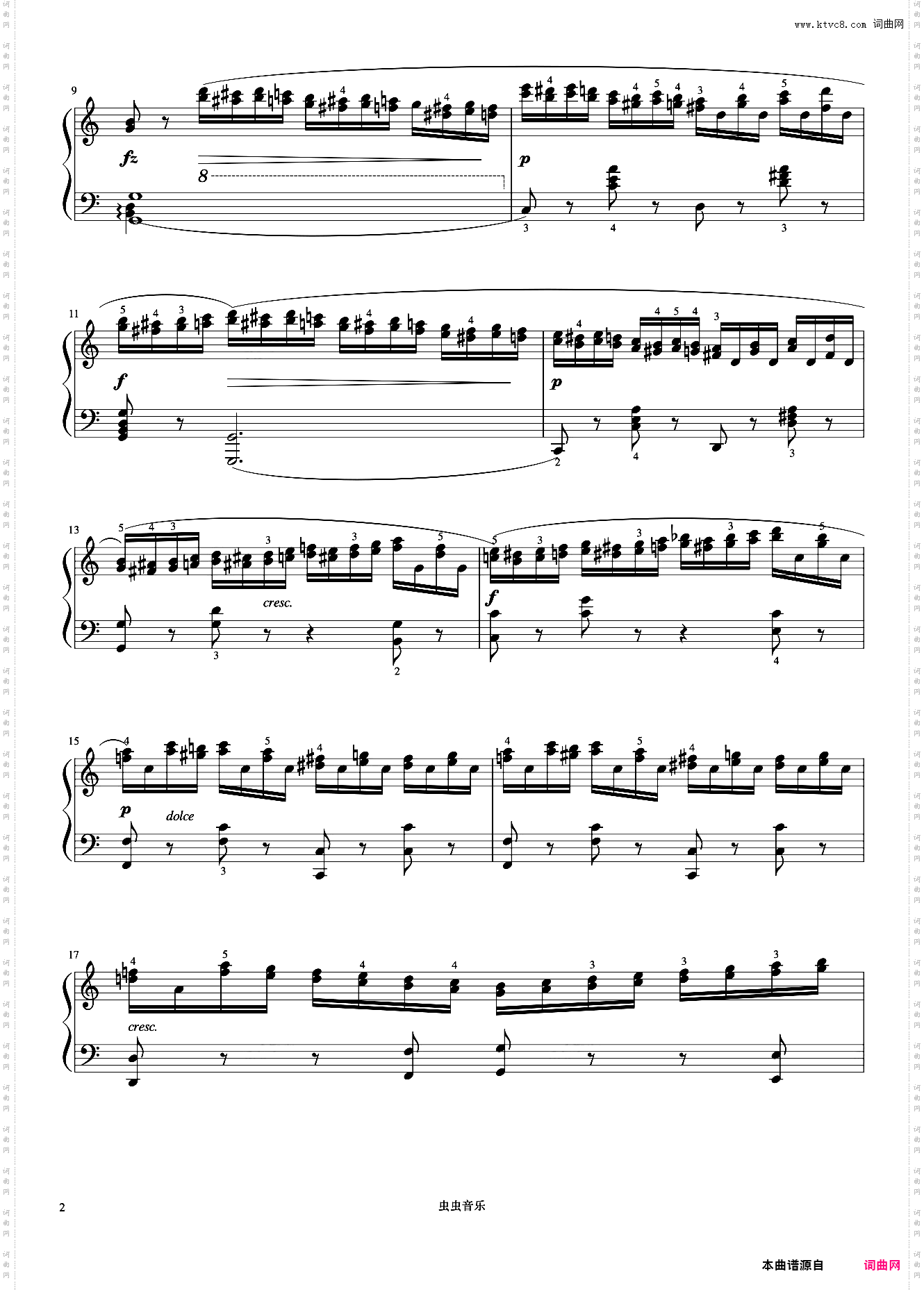 8级 三度双音练习曲Op·740 No·10《音协钢琴考级曲目 6-8级》