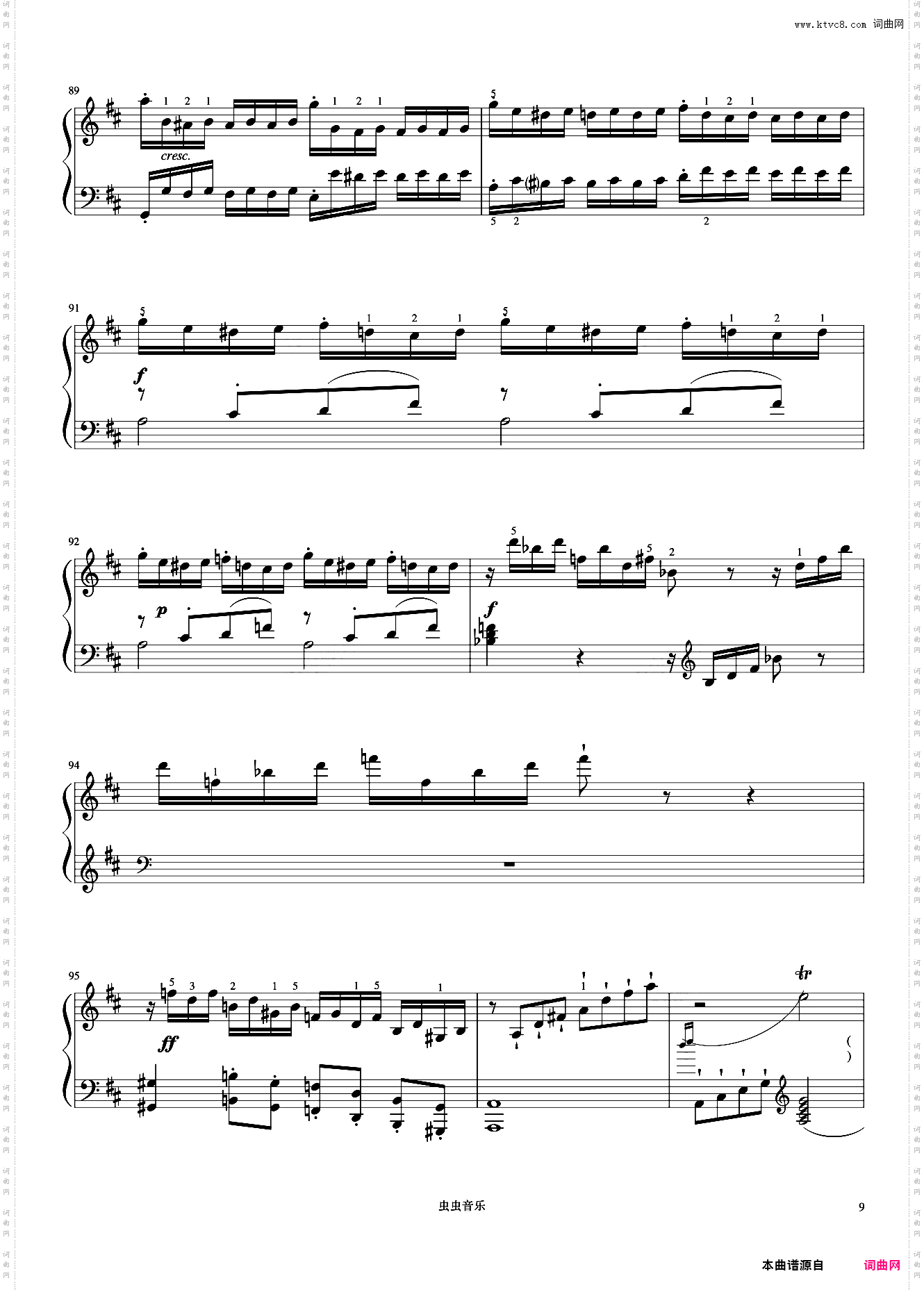 8级 D大调奏鸣曲第一乐章《音协钢琴考级曲目 6-8级》