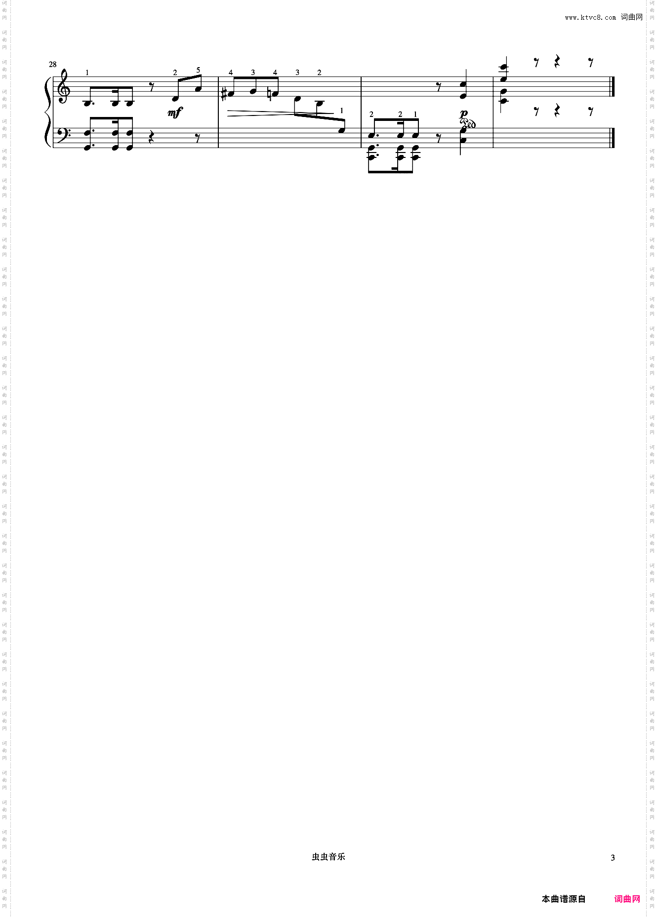 5级 小变奏曲《中国院钢琴考级曲目》