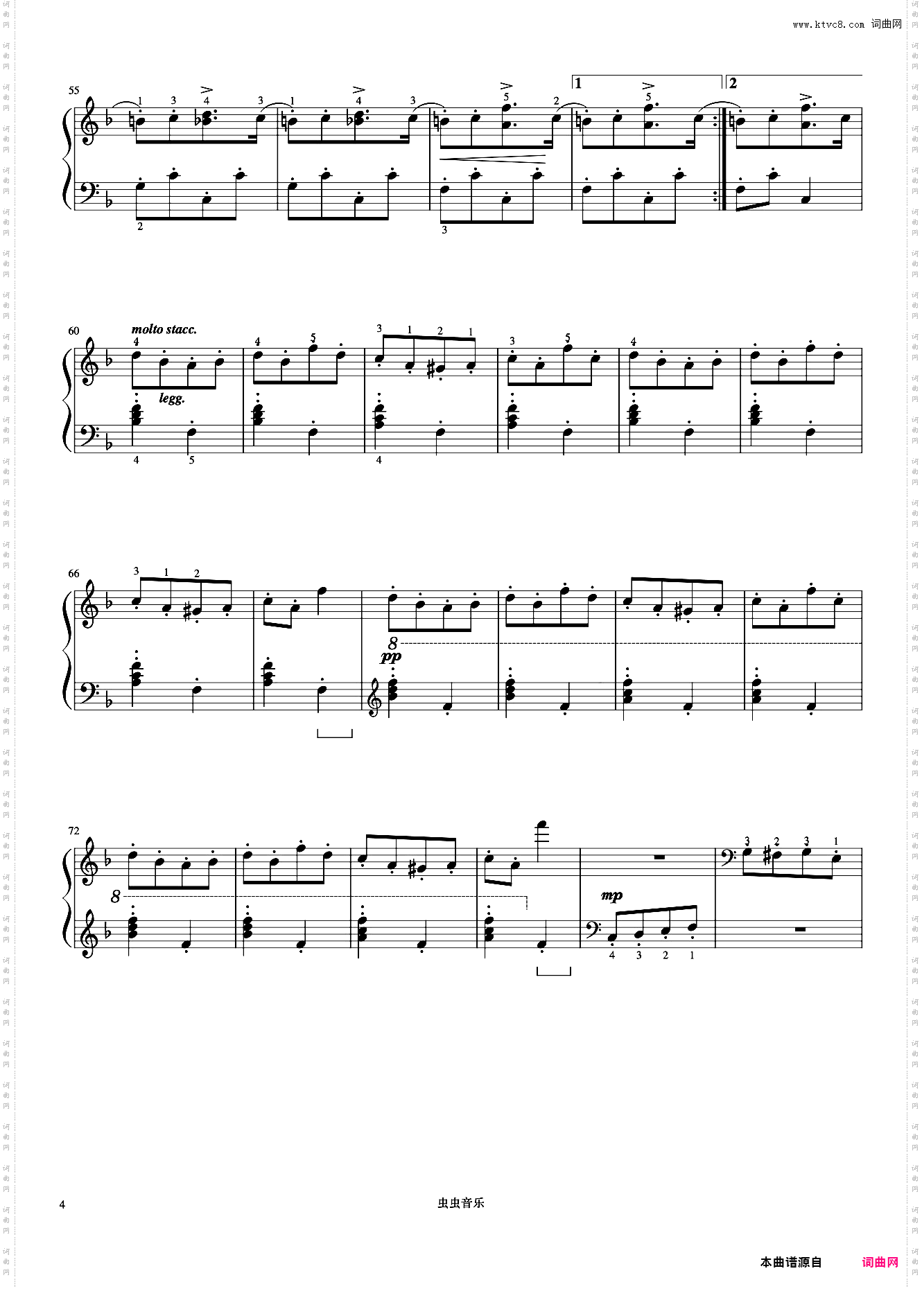 匈牙利狂想曲第二首《约翰汤普森 现代钢琴教程3》