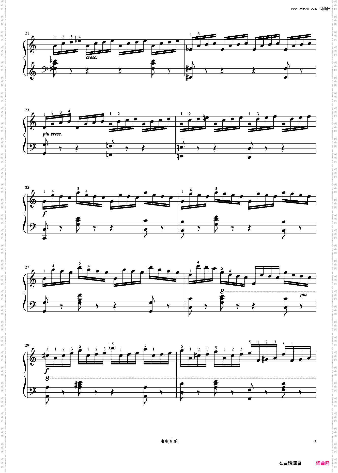 第6首《车尔尼快速练习曲 作品299》