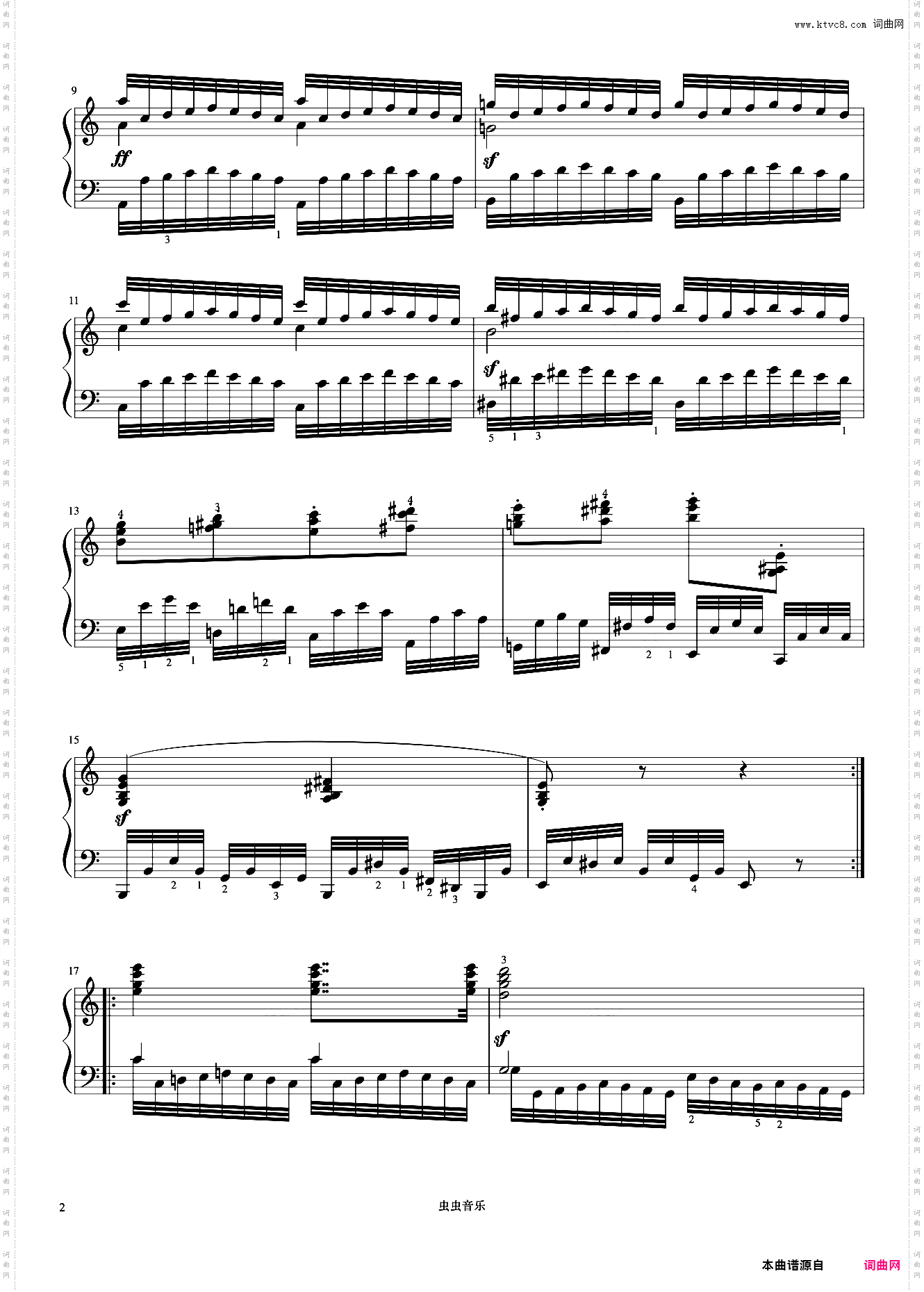 第34首《车尔尼快速练习曲 作品299》