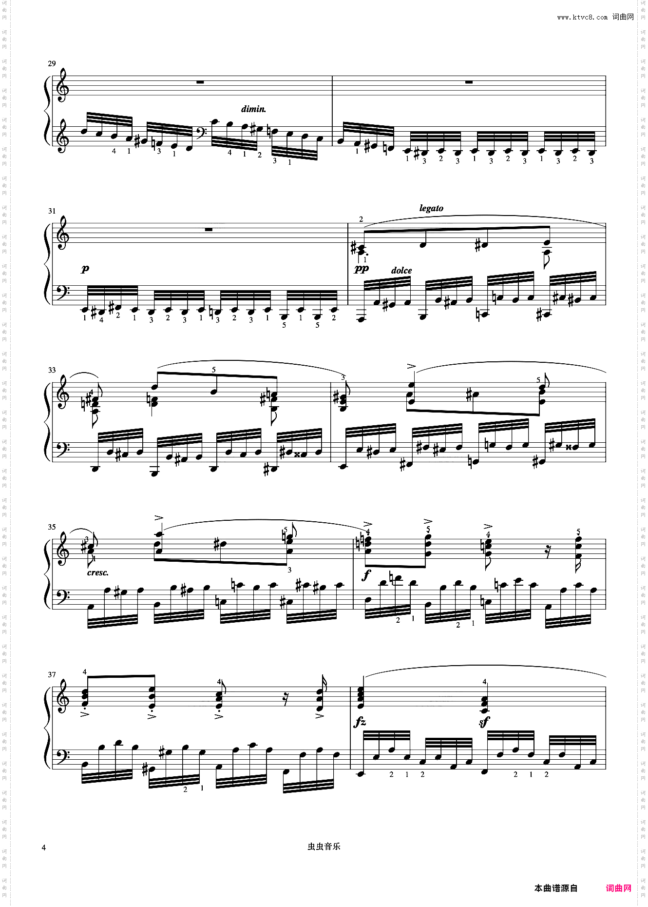 第34首《车尔尼快速练习曲 作品299》