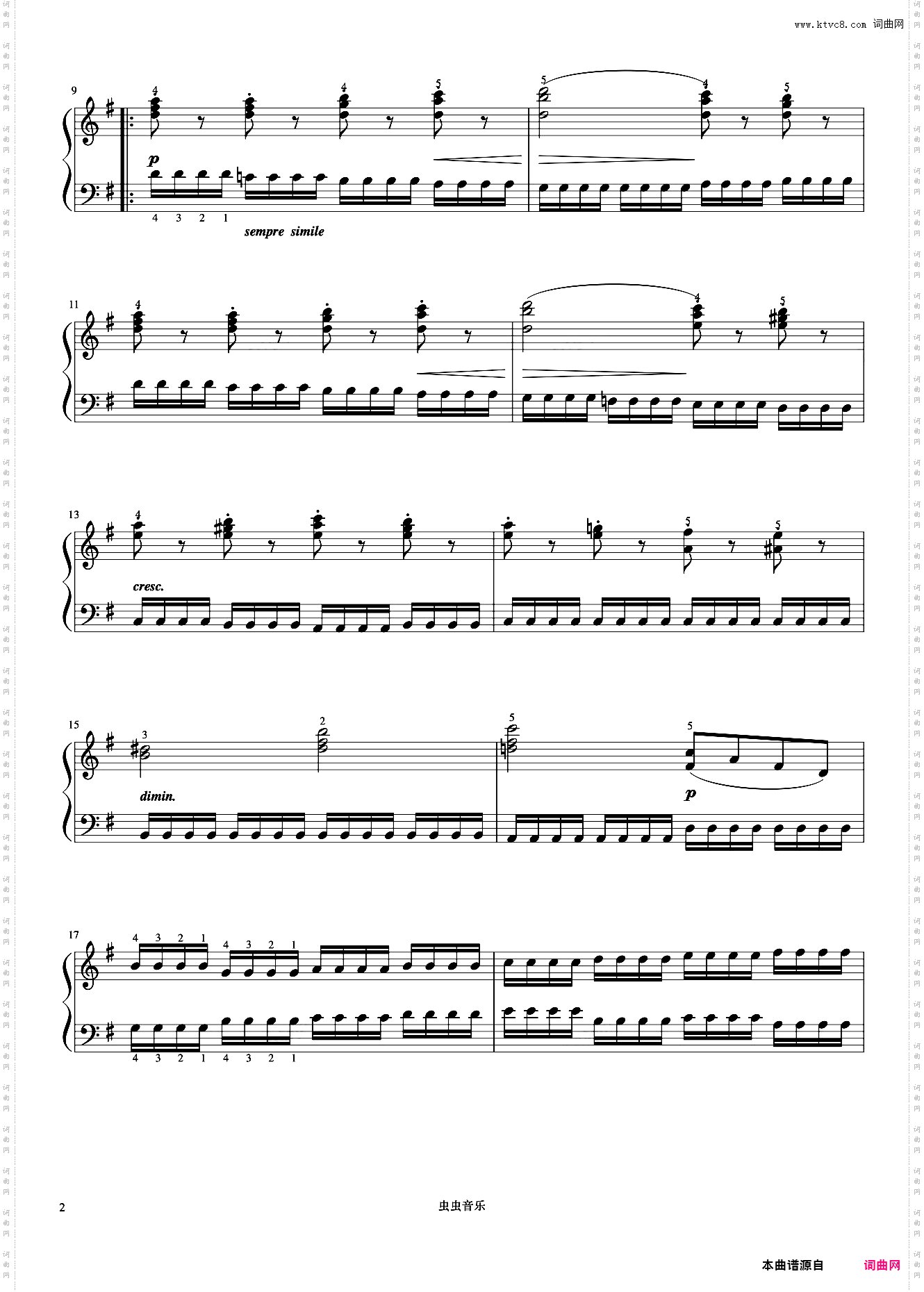 第22首《车尔尼快速练习曲 作品299》