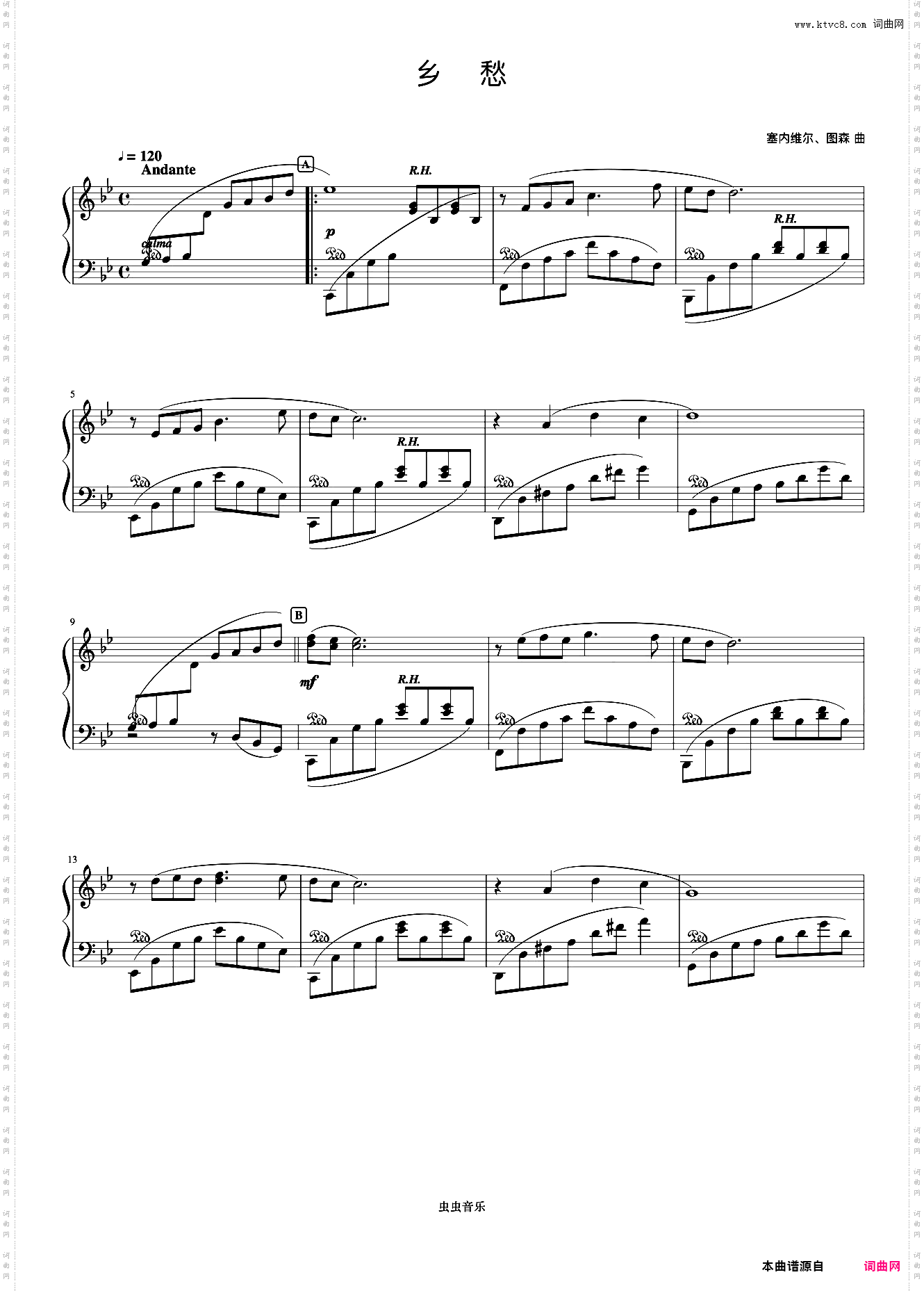 37乡愁《浪漫永恒——理查德克莱德曼全新钢琴曲精选集》