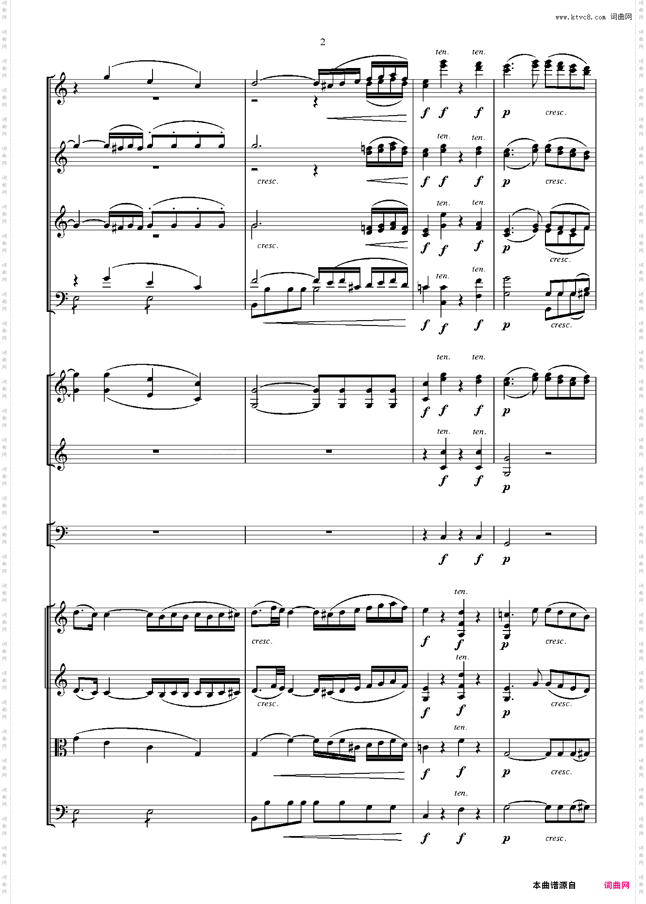 贝多芬第一交响曲 总谱