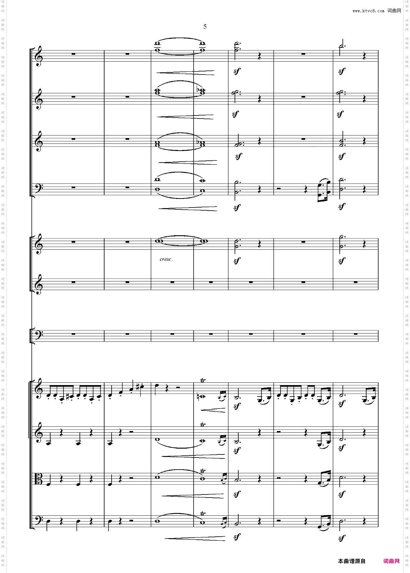 贝多芬第一交响曲 总谱