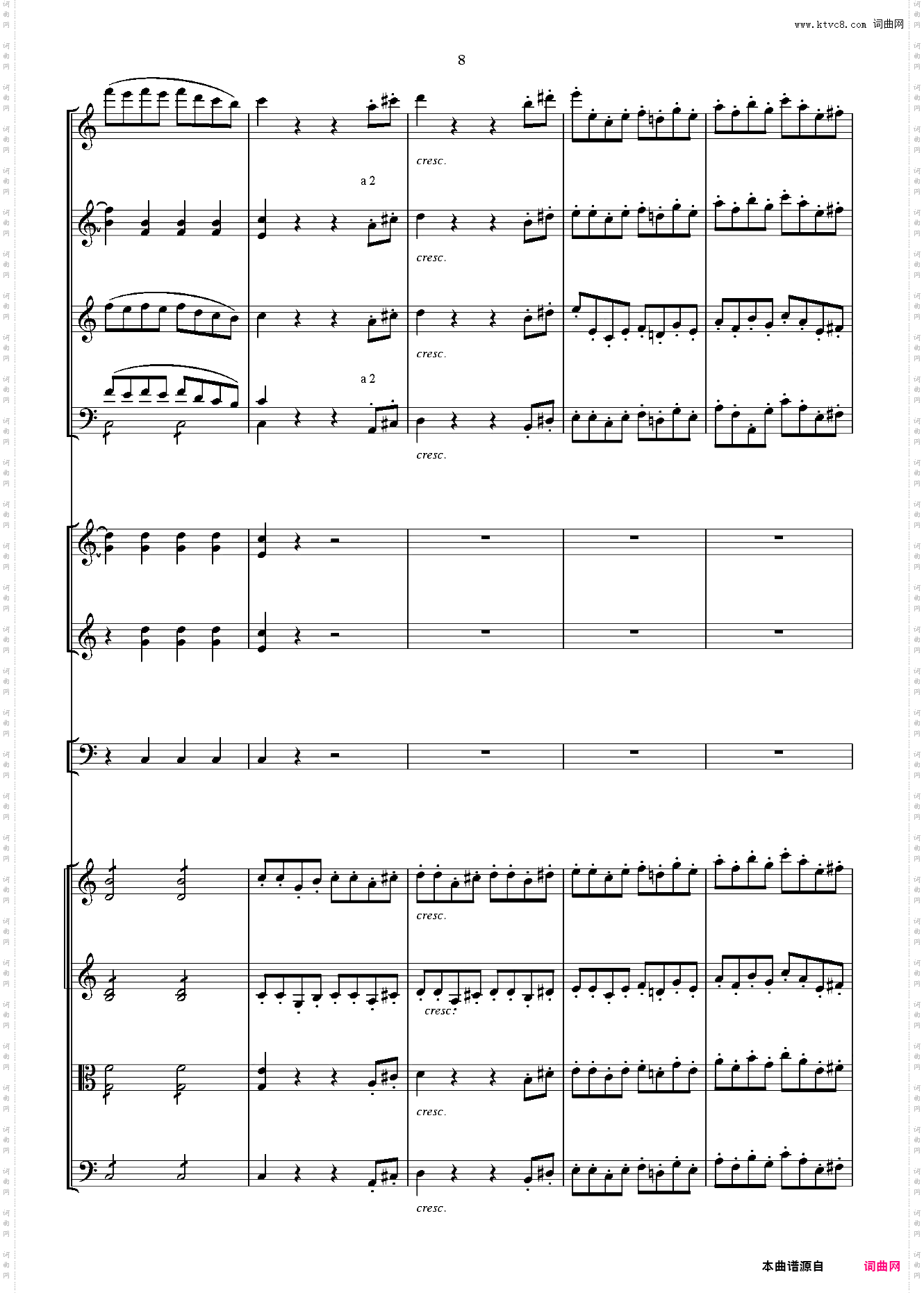 贝多芬第一交响曲 总谱