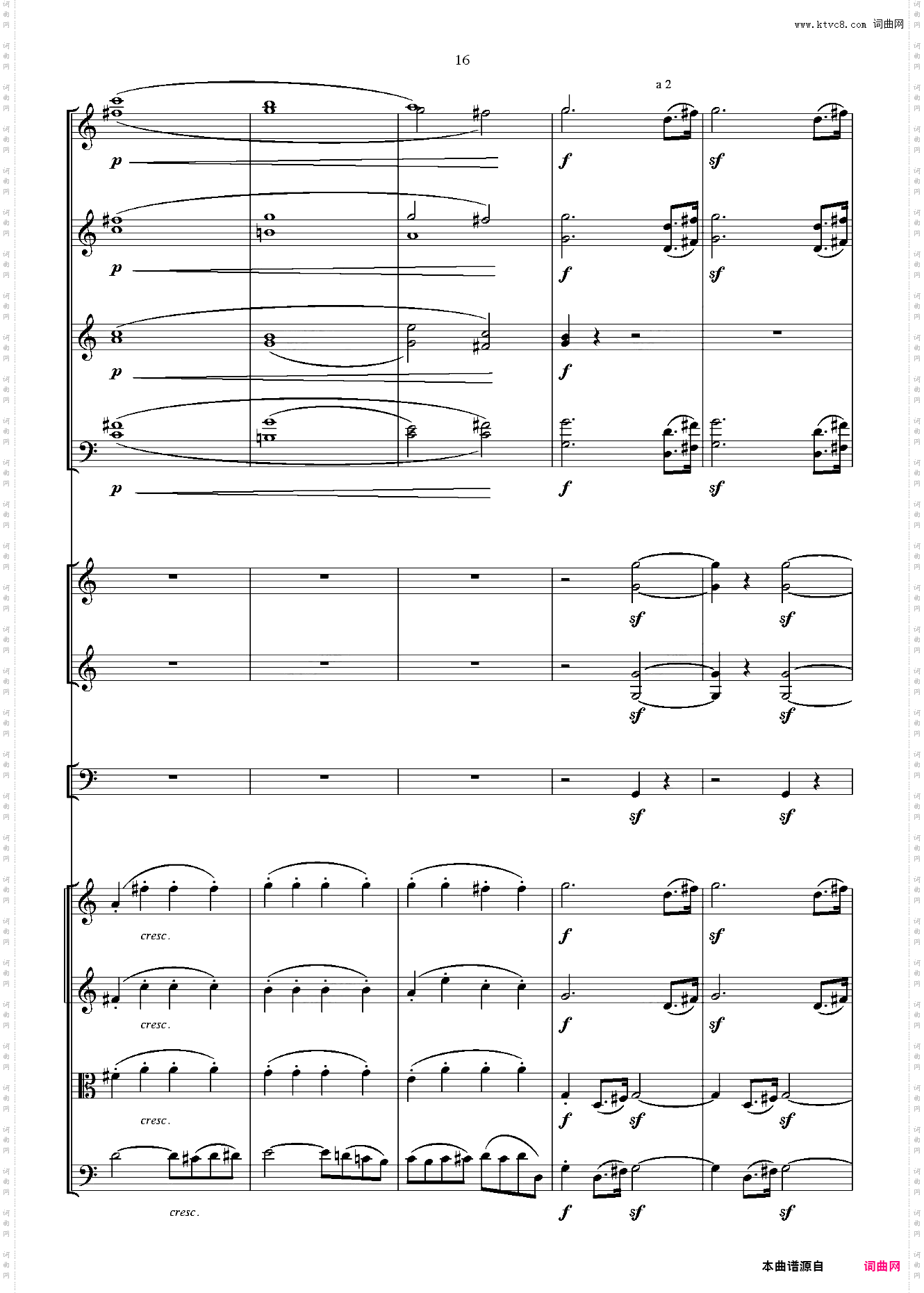 贝多芬第一交响曲 总谱