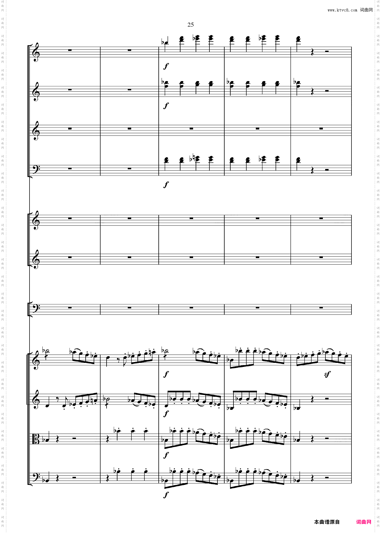 贝多芬第一交响曲 总谱