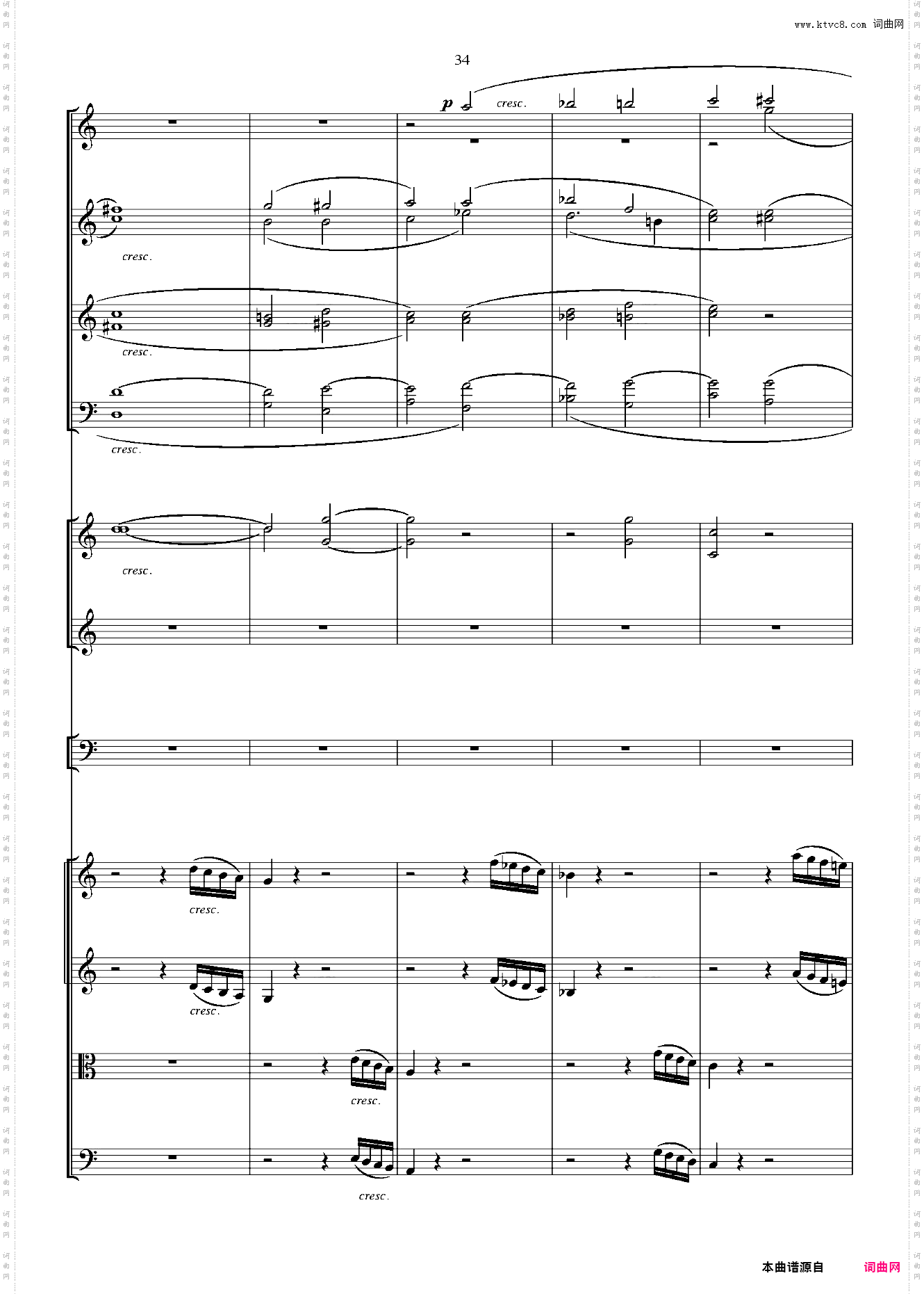 贝多芬第一交响曲 总谱