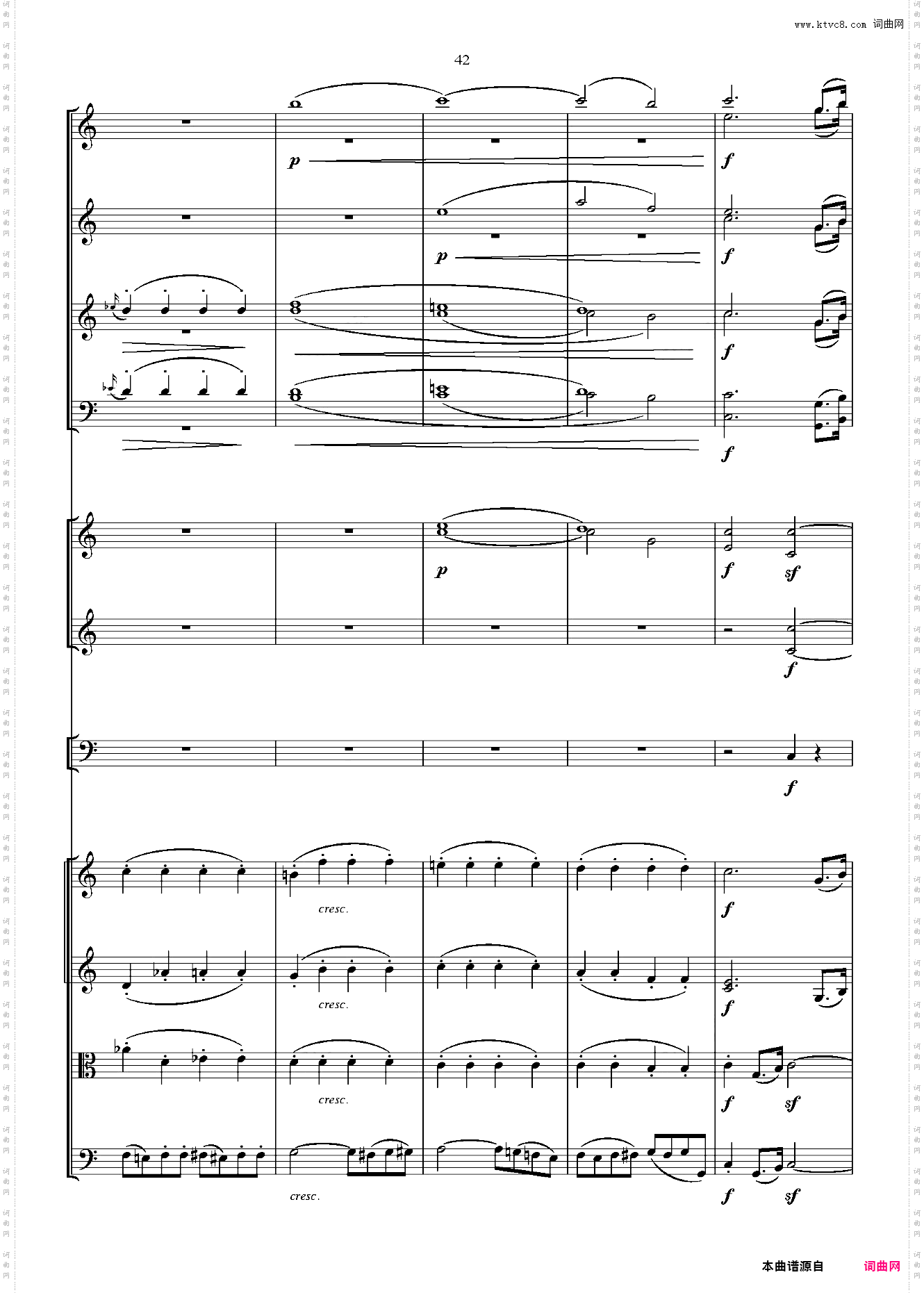 贝多芬第一交响曲 总谱