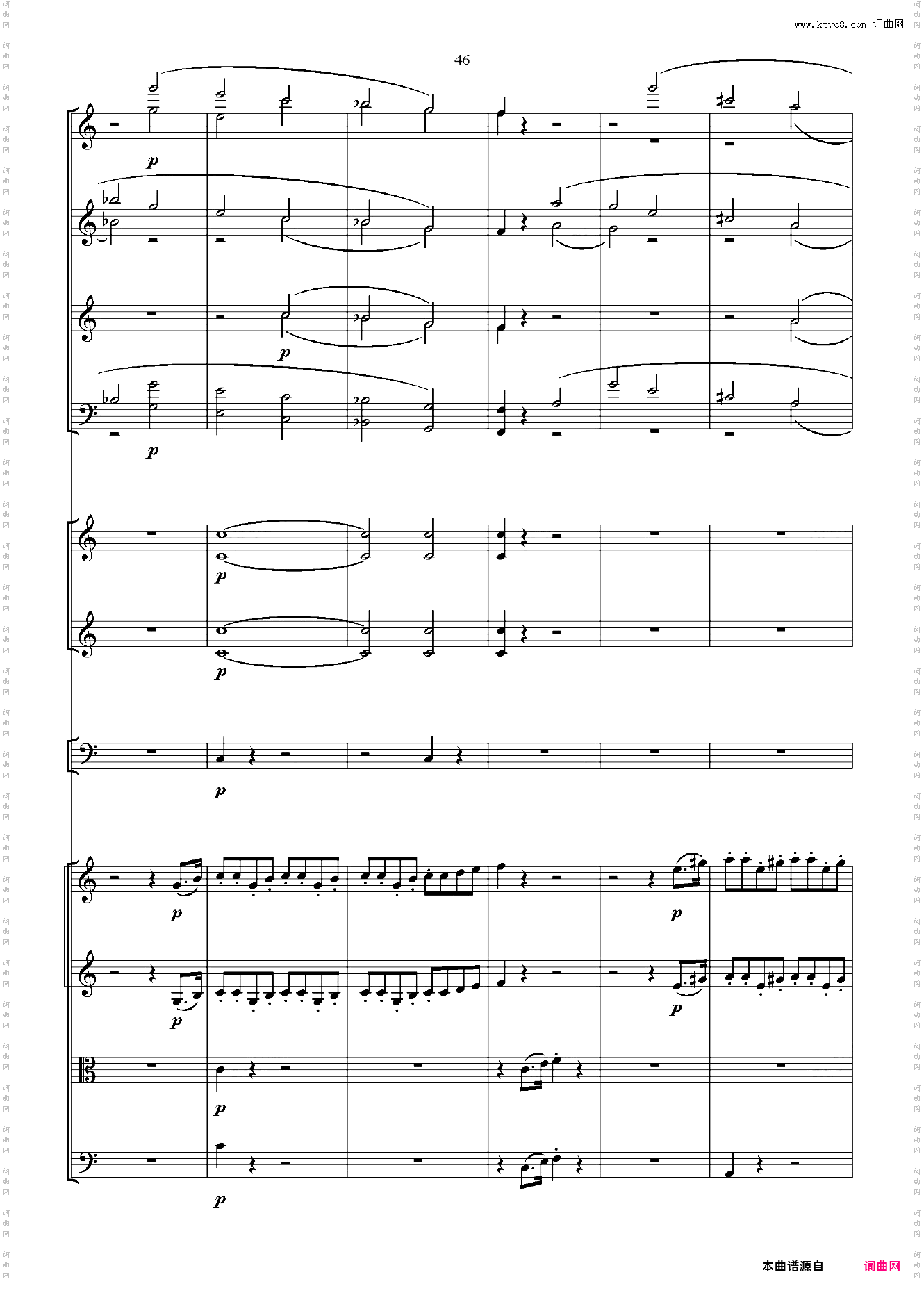 贝多芬第一交响曲 总谱