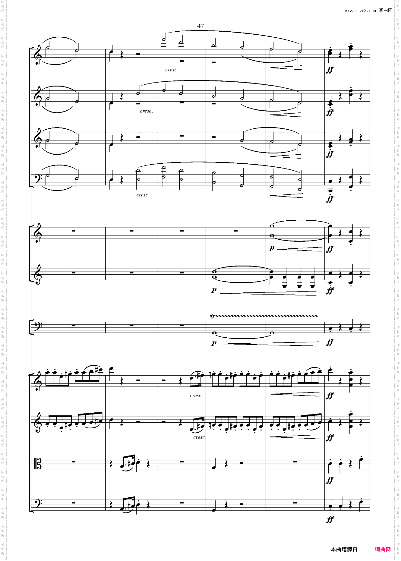 贝多芬第一交响曲 总谱