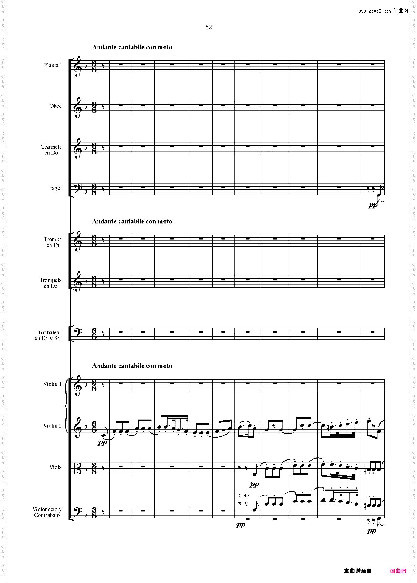 贝多芬第一交响曲 总谱