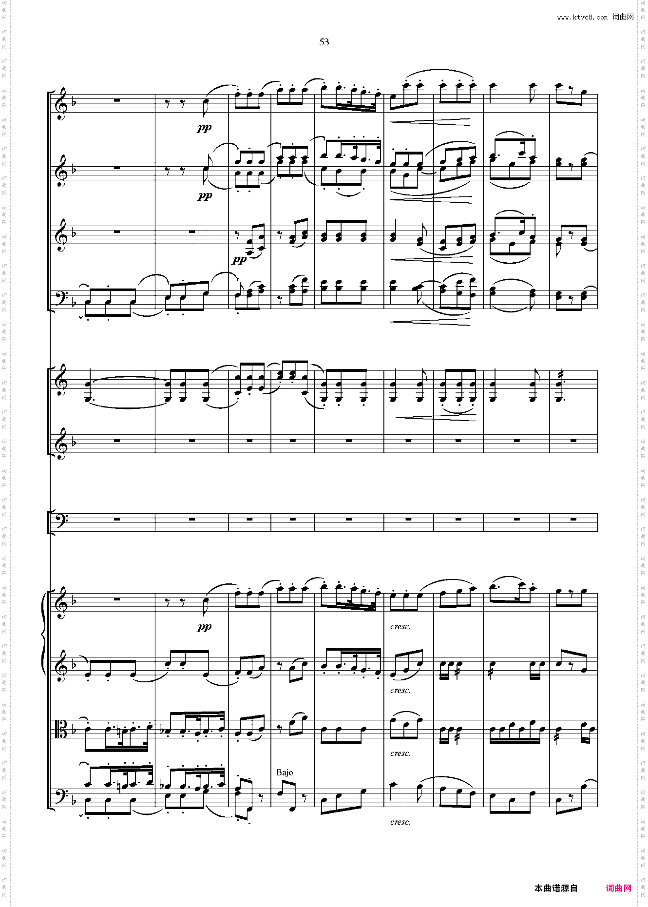 贝多芬第一交响曲 总谱