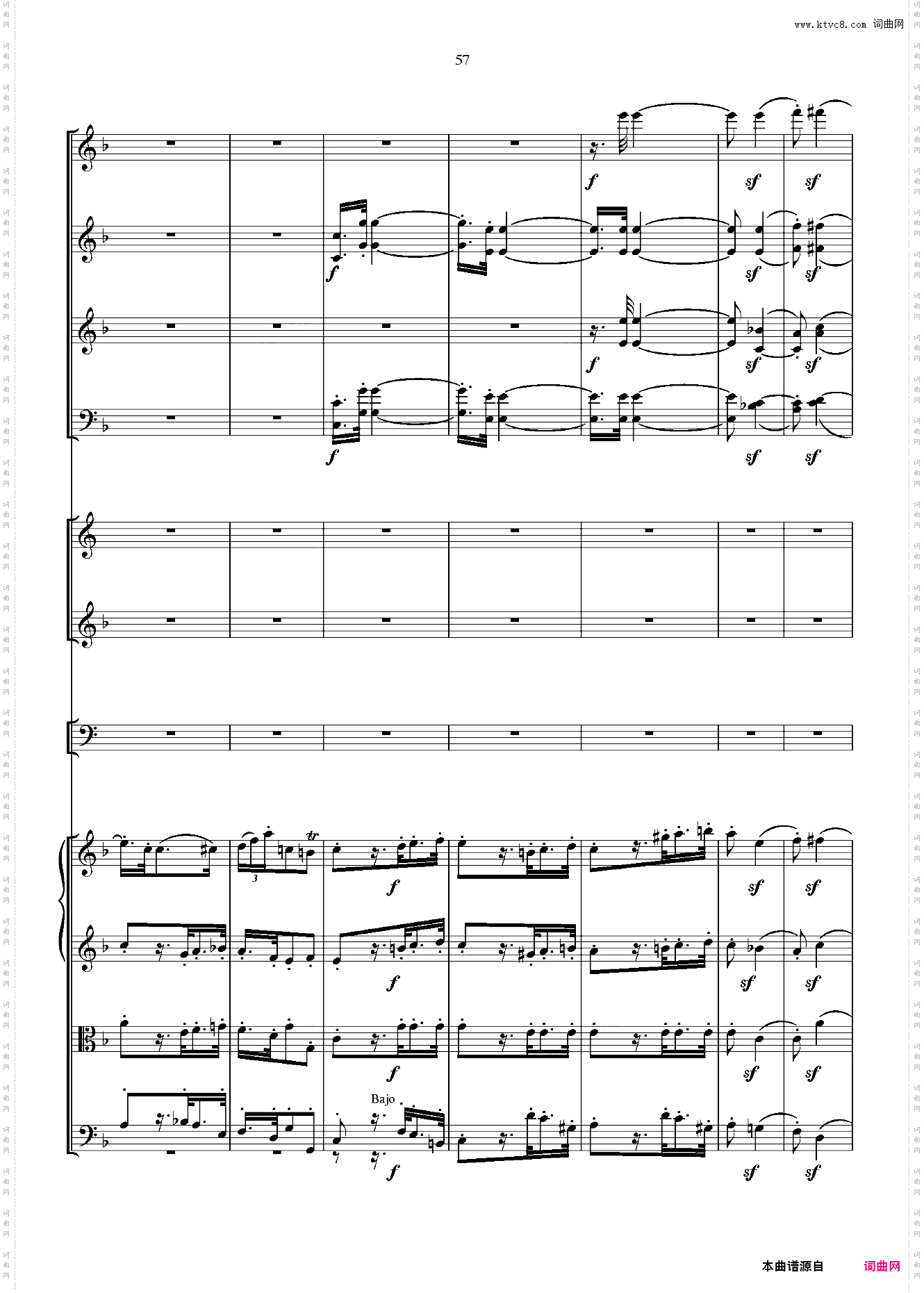 贝多芬第一交响曲 总谱