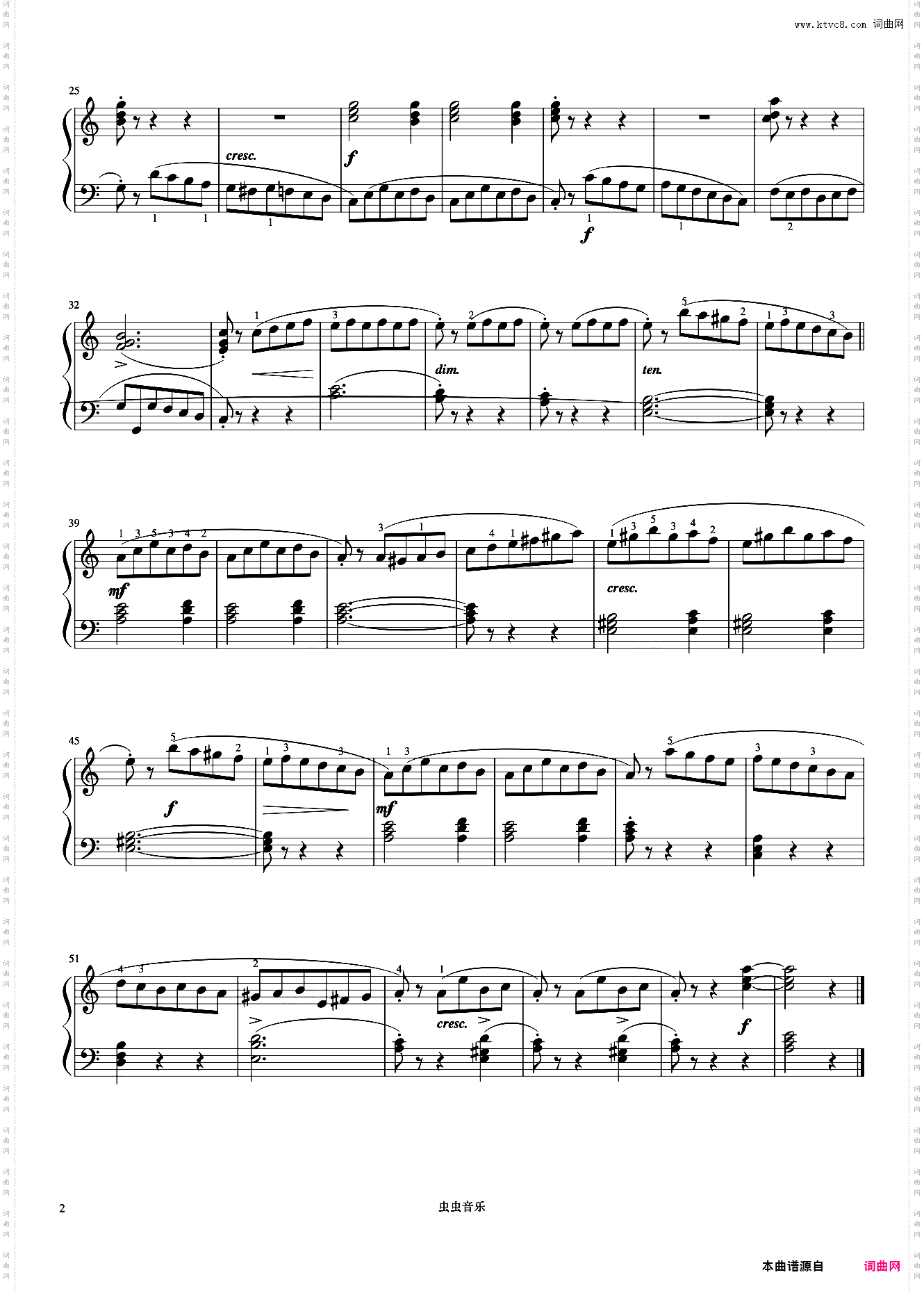 3级 练习曲 Op·37 No·10《音协钢琴考级曲目 1-5级》