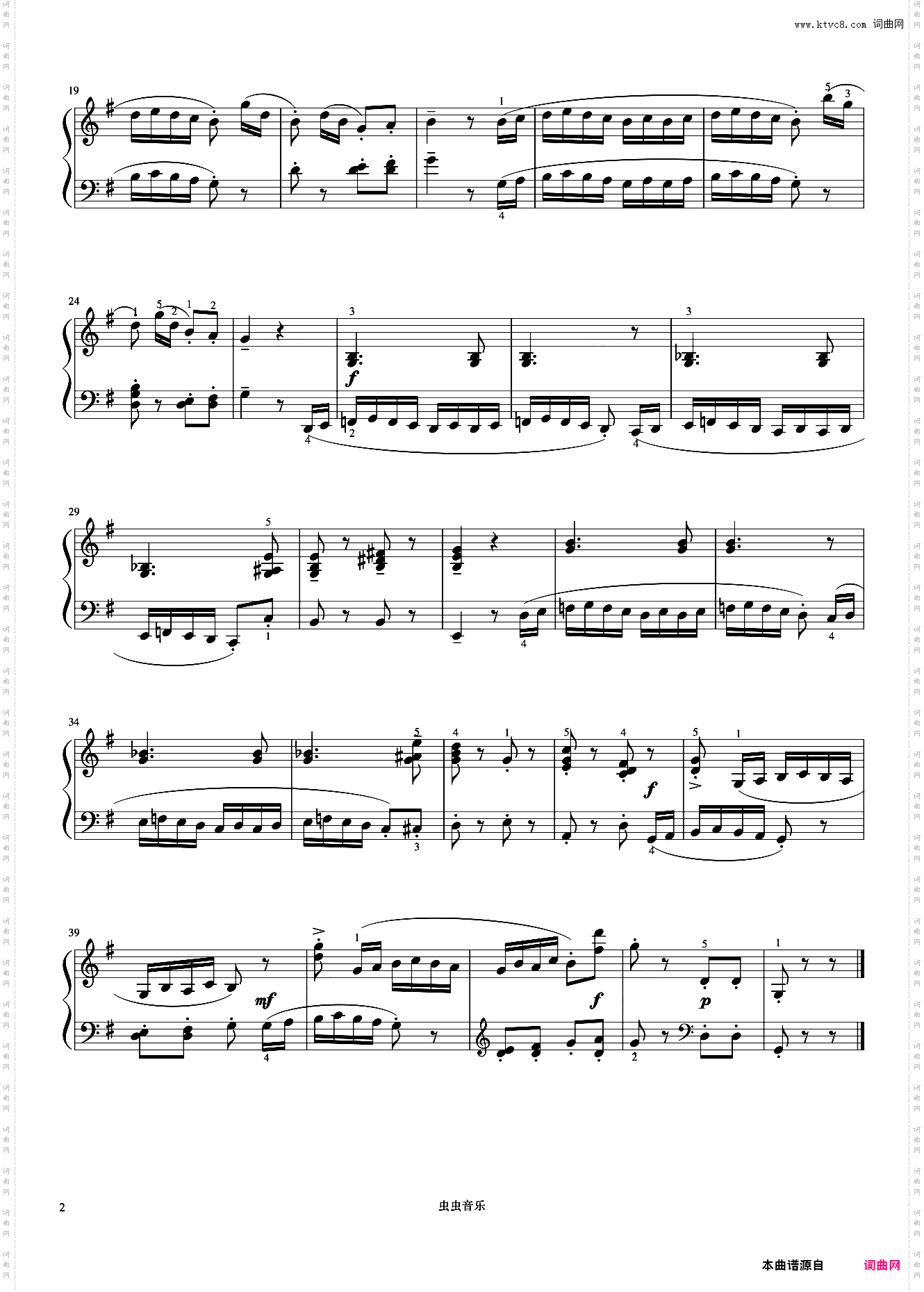 3级 练习曲 Op·32 No·19《音协钢琴考级曲目 1-5级》