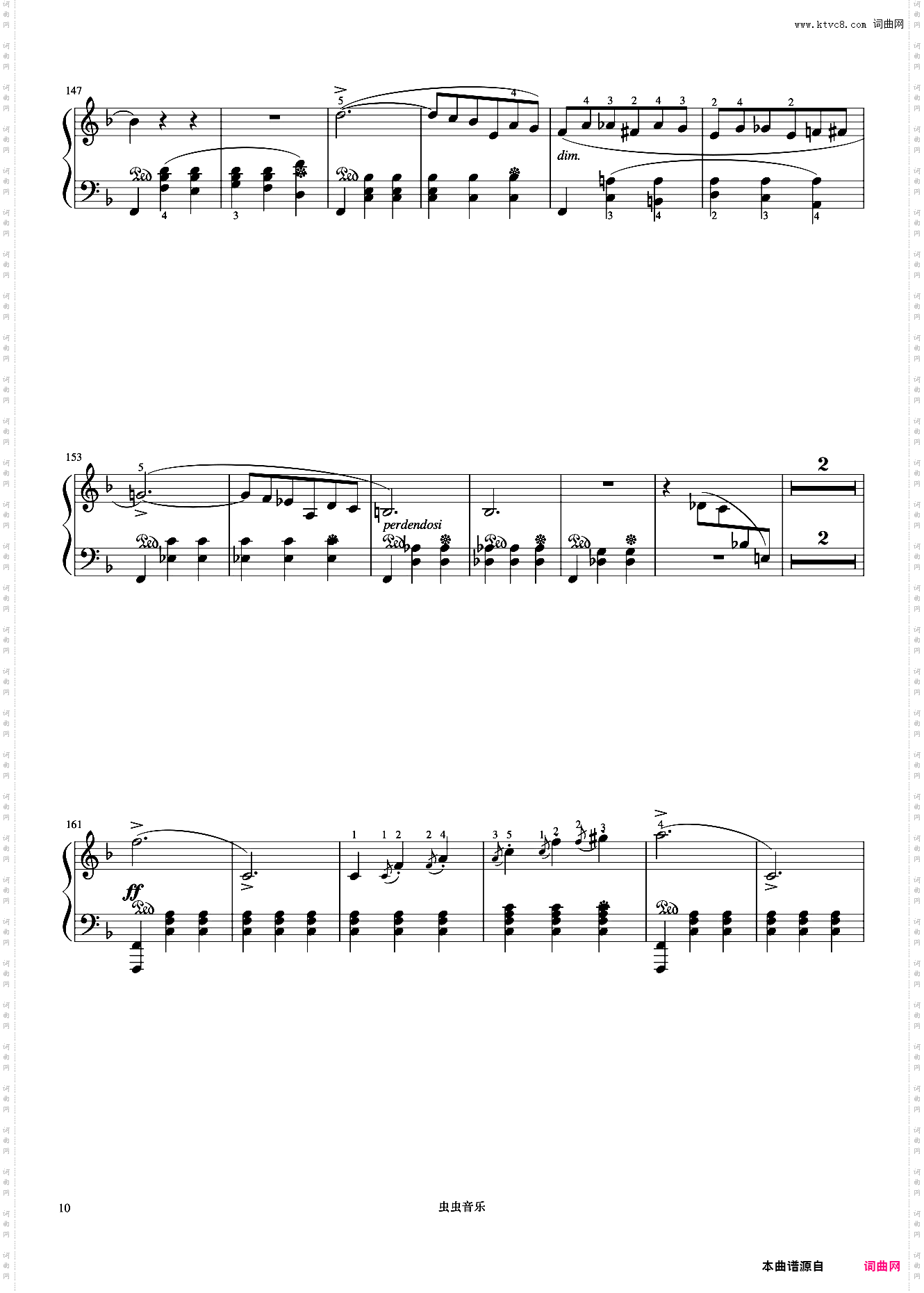 10级 辉煌的大圆舞曲《音协钢琴考级曲目 9-10级》