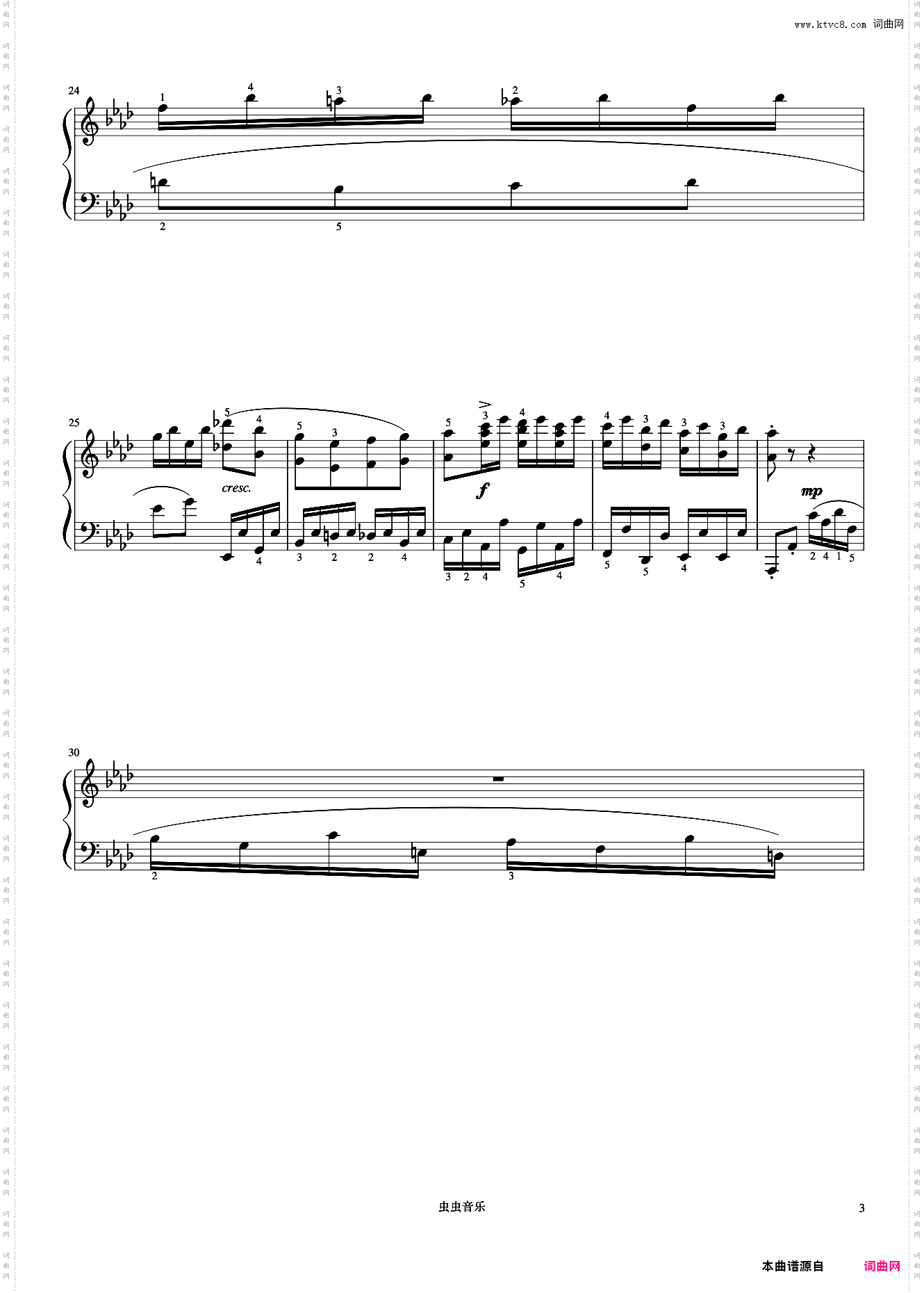 10级 降A大调奏鸣曲第四乐章《音协钢琴考级曲目 9-10级》