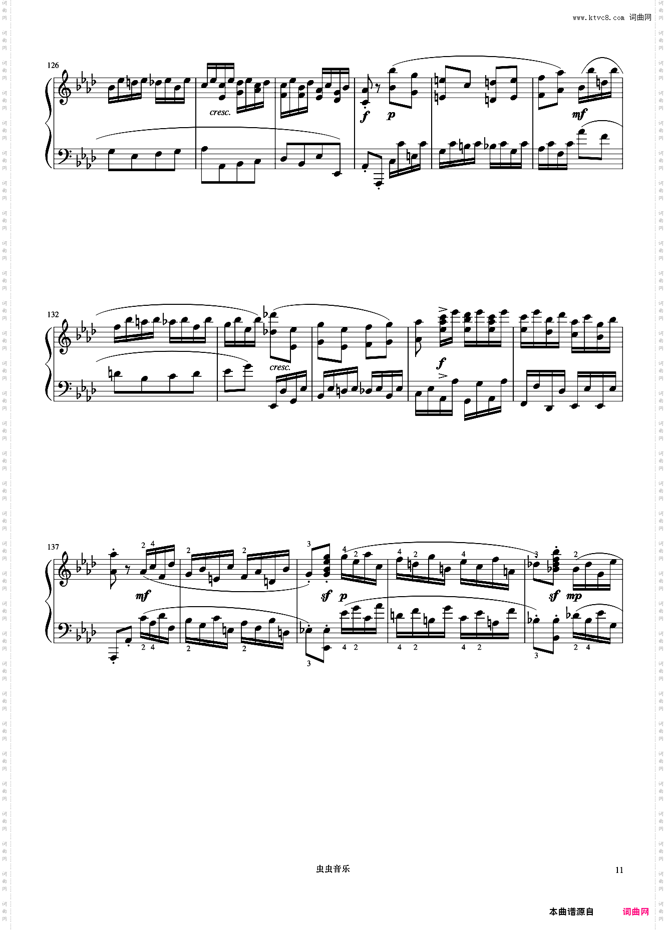 10级 降A大调奏鸣曲第四乐章《音协钢琴考级曲目 9-10级》