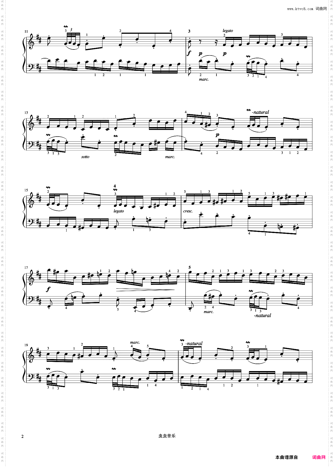 二部创意曲No·15《巴赫 创意曲集》