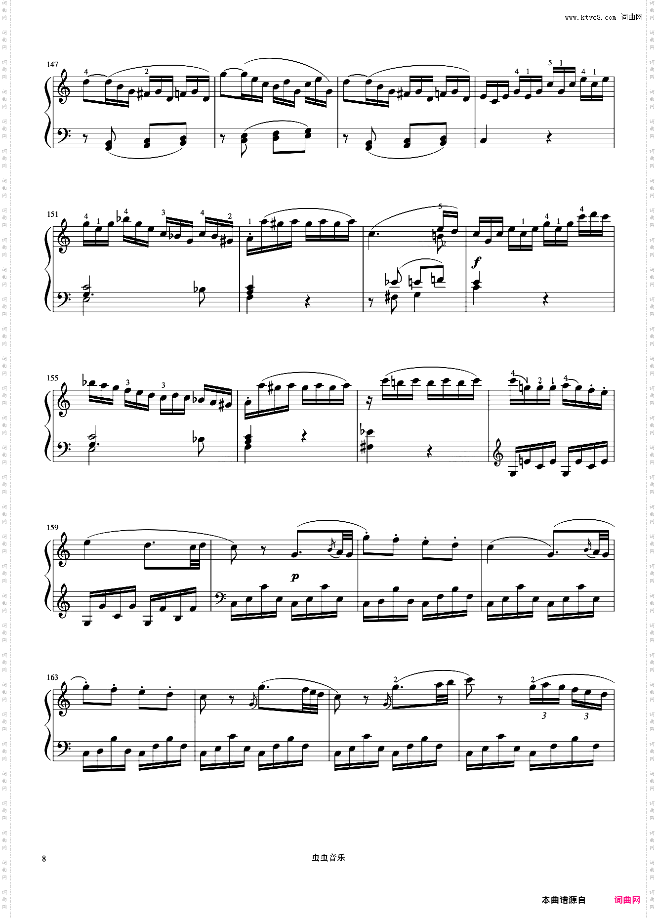 8级 C大调奏鸣曲第三乐章《音协钢琴考级曲目 6-8级》
